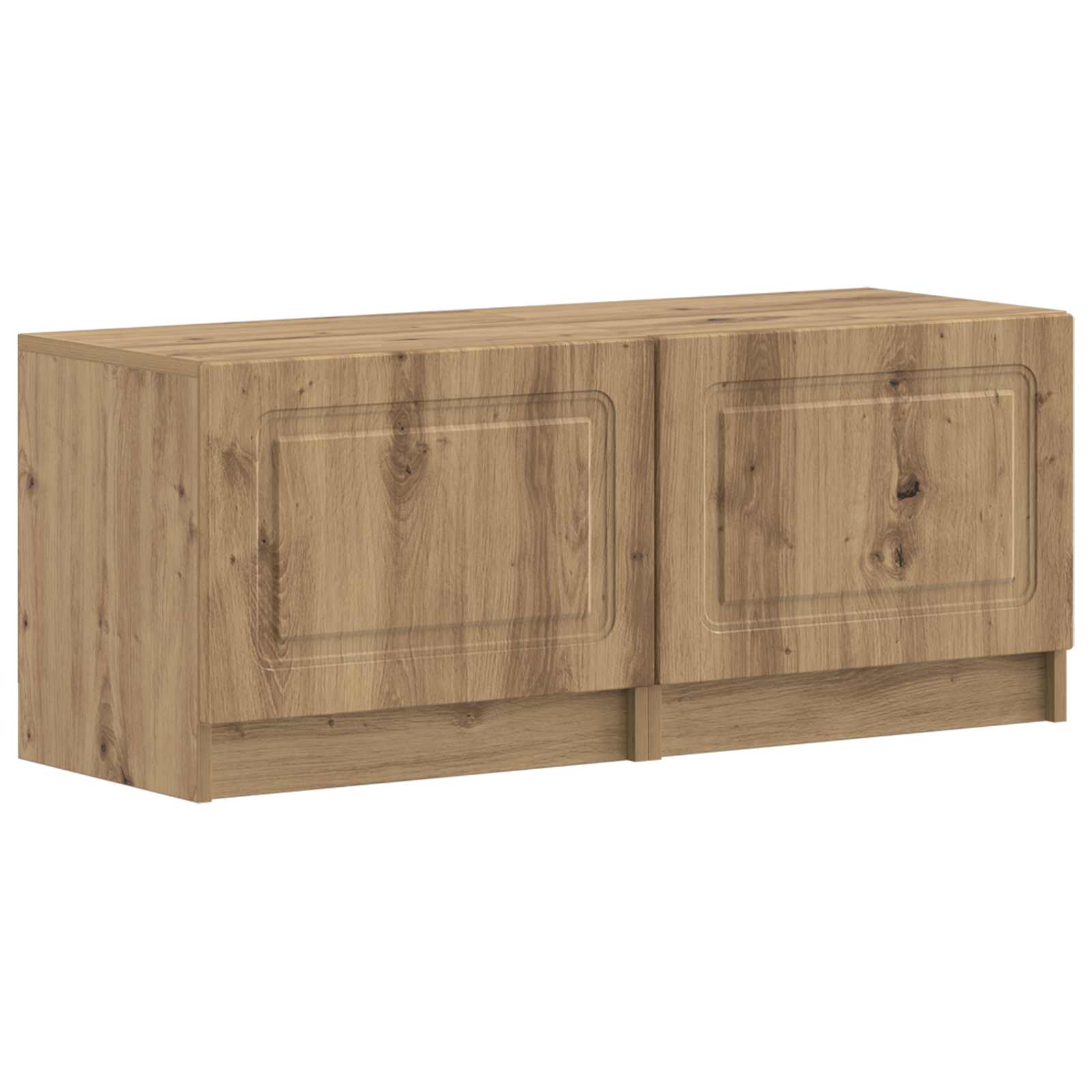 vidaXL Tv-meubel Wit Bewerkt hout