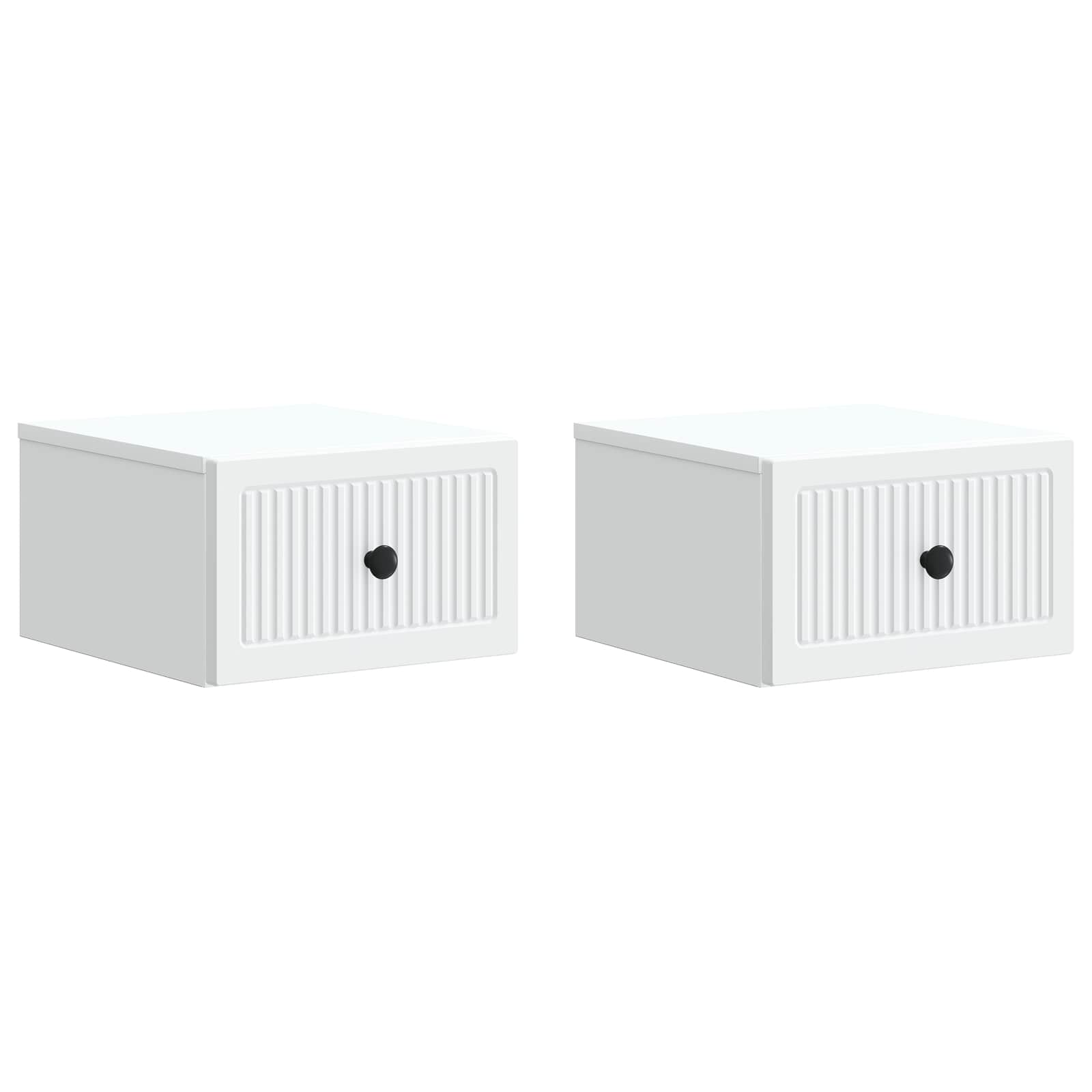 vidaXL Wandbeugel Bedkast 2 pcs Sonoma Eiken 33 x 34,5 x 20 cm
