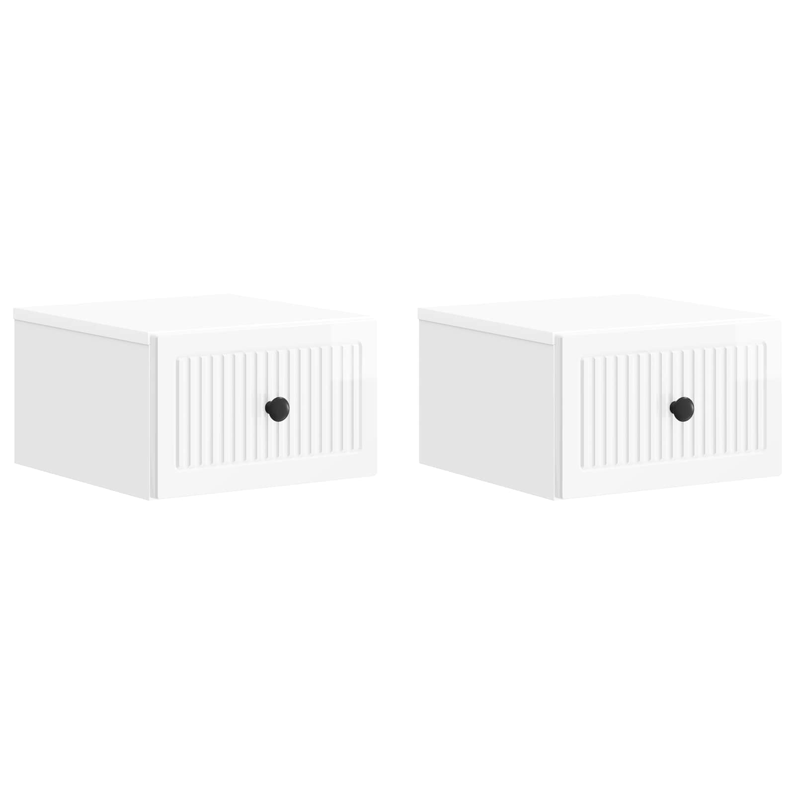 vidaXL Wandbeugel Bedkast 2 pcs Sonoma Eiken 33 x 34,5 x 20 cm