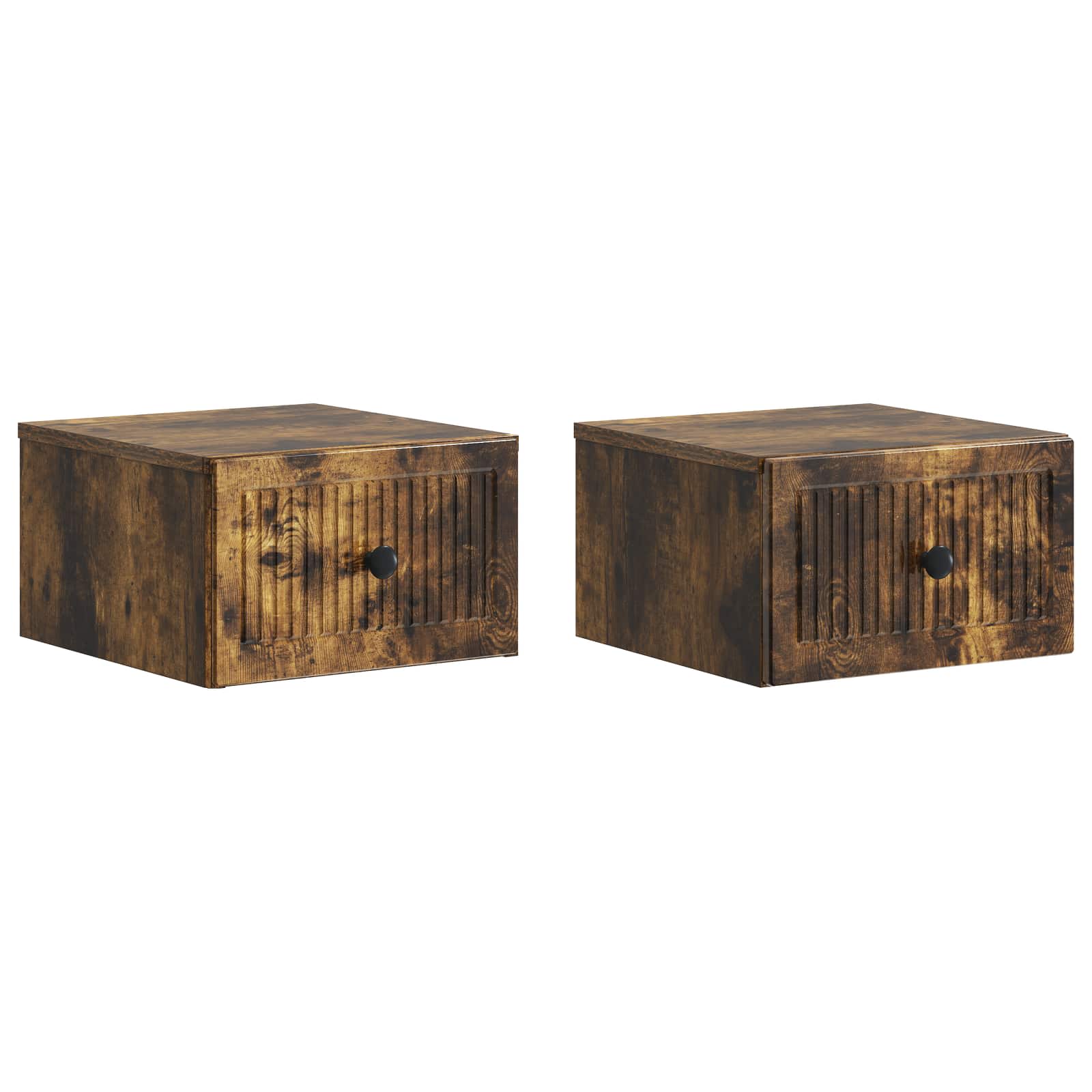 vidaXL Wandbeugel Bedkast 2 pcs Sonoma Eiken 33 x 34,5 x 20 cm