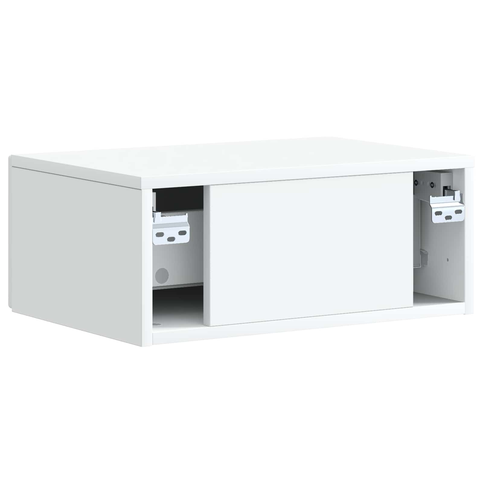 vidaXL Nachtkastje met lade 2 pcs Wit 49 x 34,5 x 20 cm Bewerkt hout