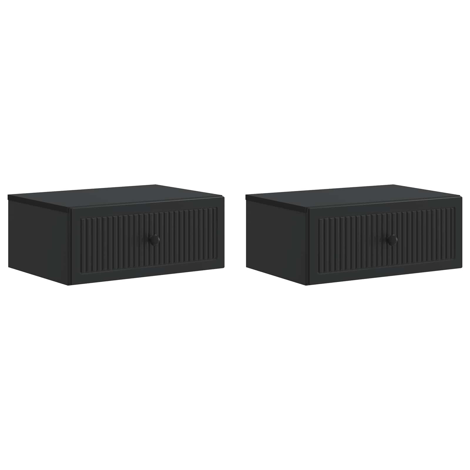 vidaXL Nachtkastje met lade 2 pcs Wit 49 x 34,5 x 20 cm Bewerkt hout