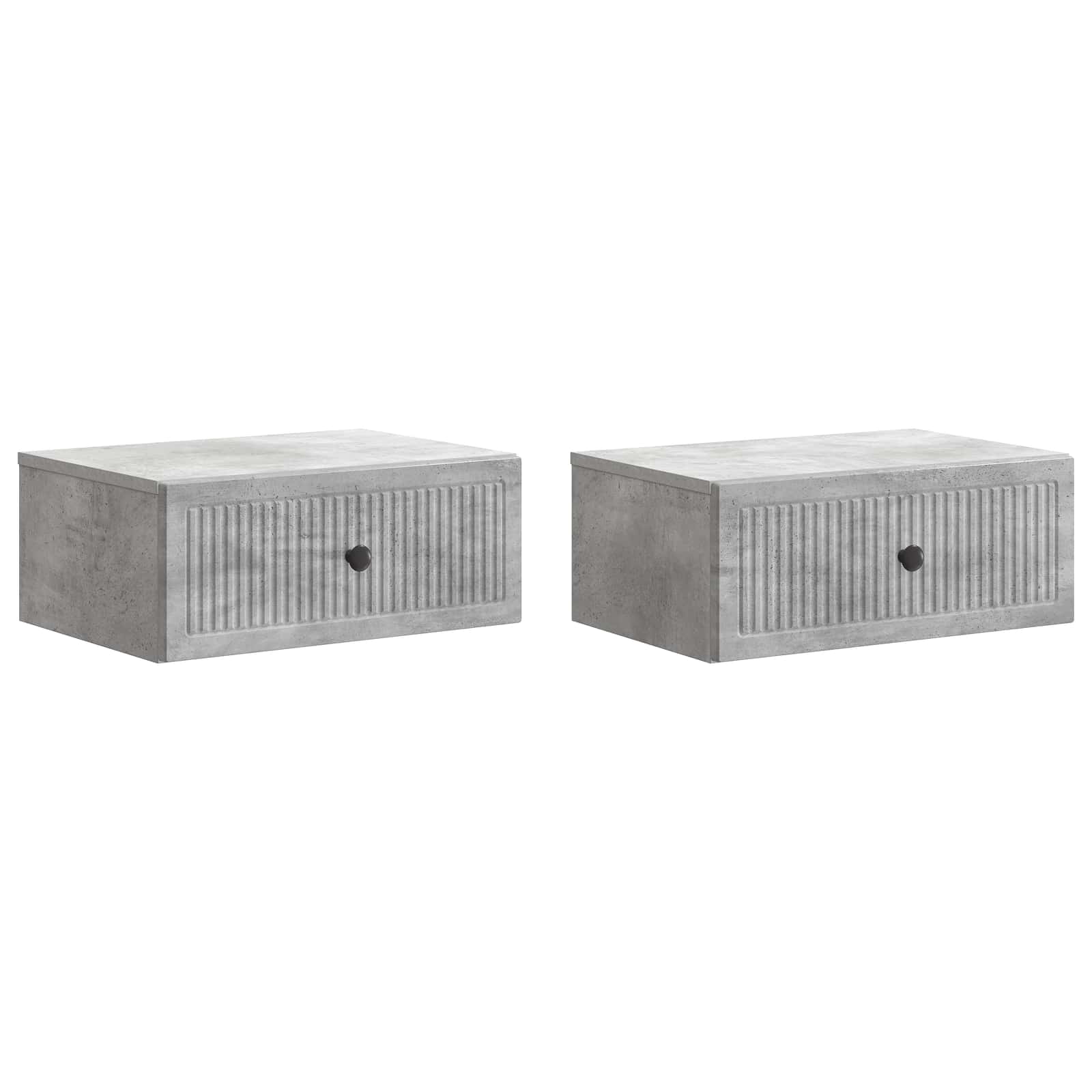 vidaXL Nachtkastje met lade 2 pcs Wit 49 x 34,5 x 20 cm Bewerkt hout