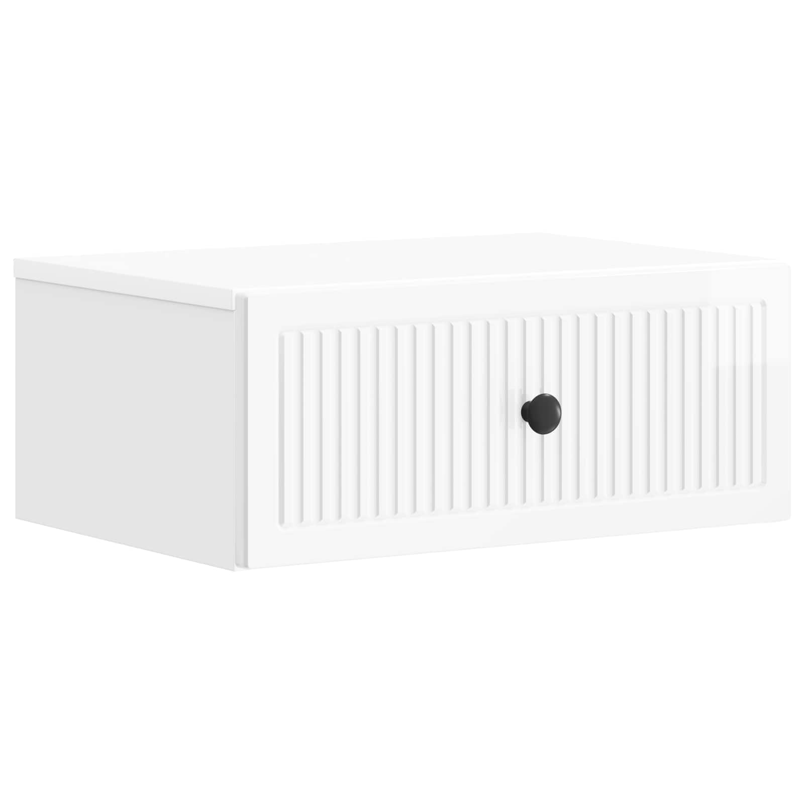 vidaXL Nachtkastje met lade 2 pcs Wit 49 x 34,5 x 20 cm Bewerkt hout