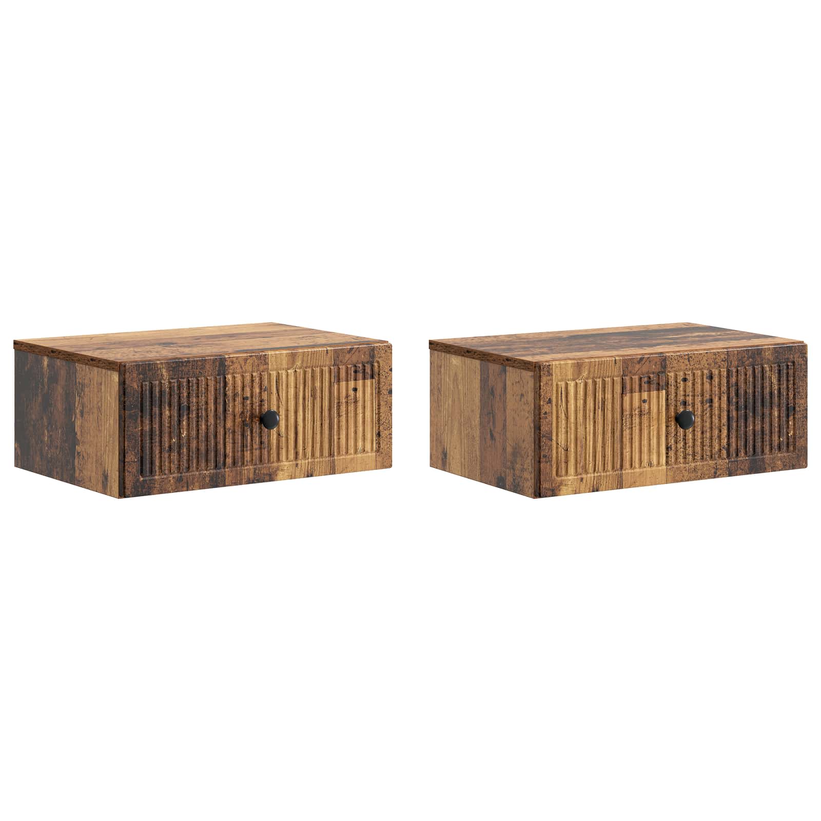vidaXL Nachtkastje met lade 2 pcs Wit 49 x 34,5 x 20 cm Bewerkt hout