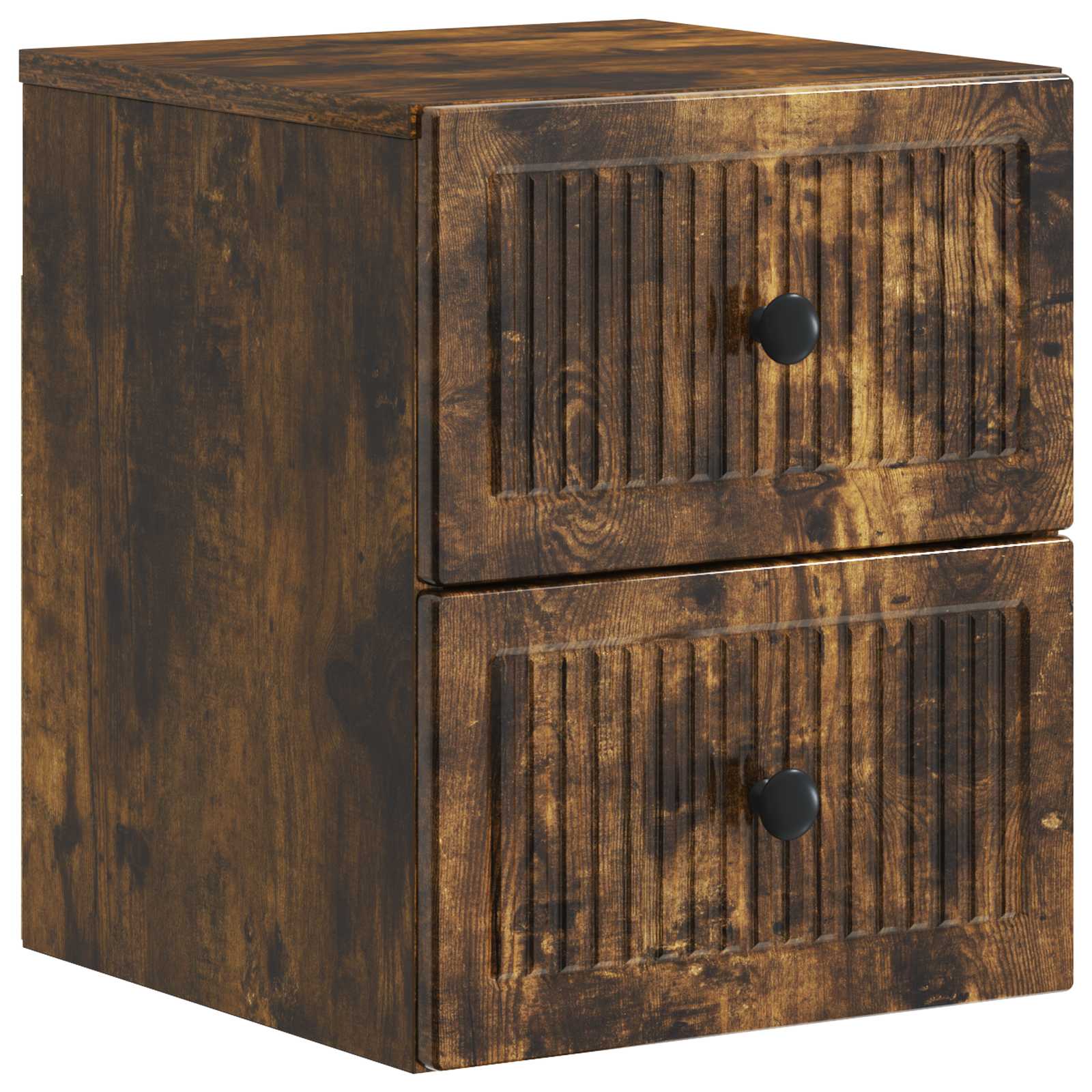 vidaXL Wandbeugel Bedkast 2 pcs Wit 33 x 34,5 x 40 cm Bewerkt hout