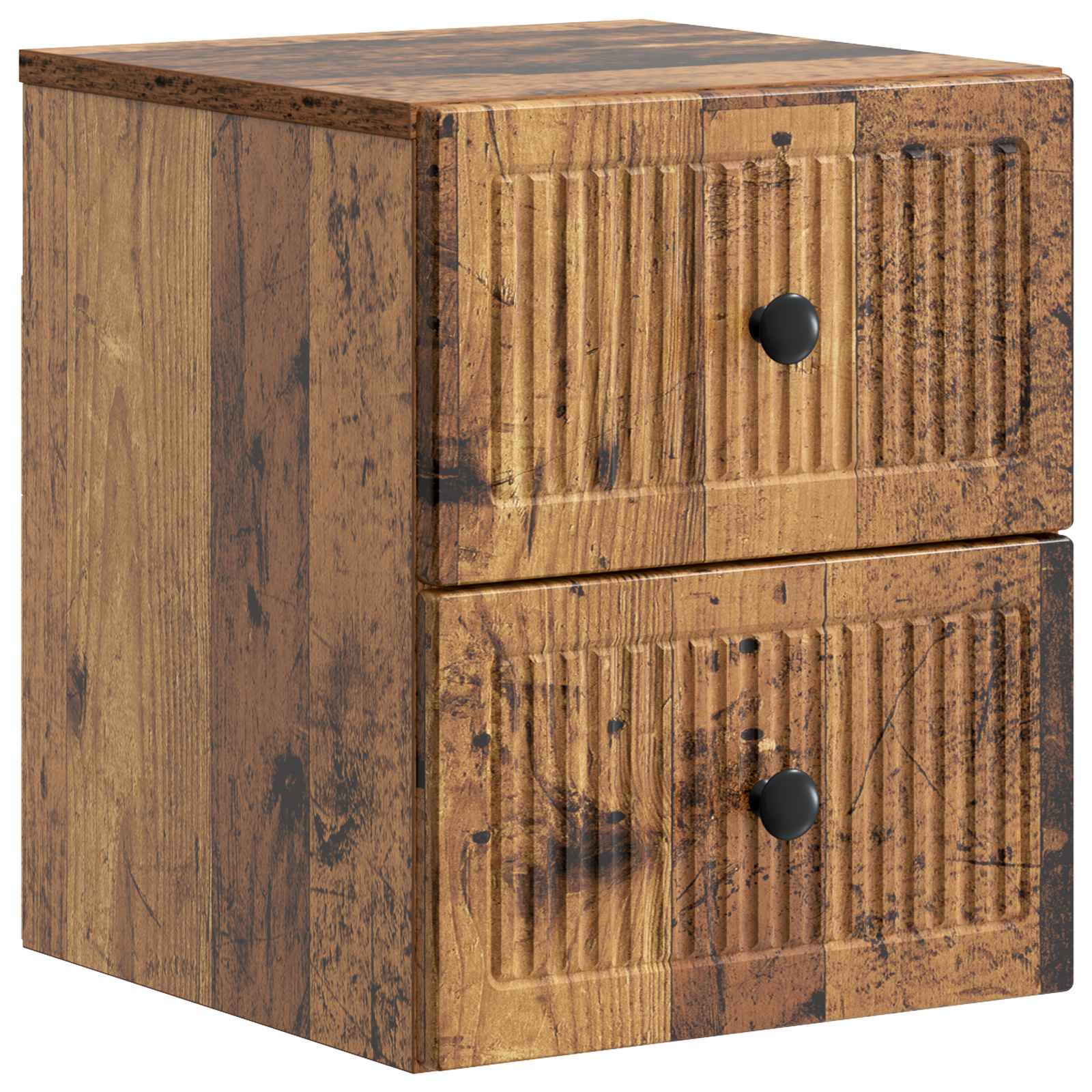 vidaXL Wandbeugel Bedkast 2 pcs Wit 33 x 34,5 x 40 cm Bewerkt hout