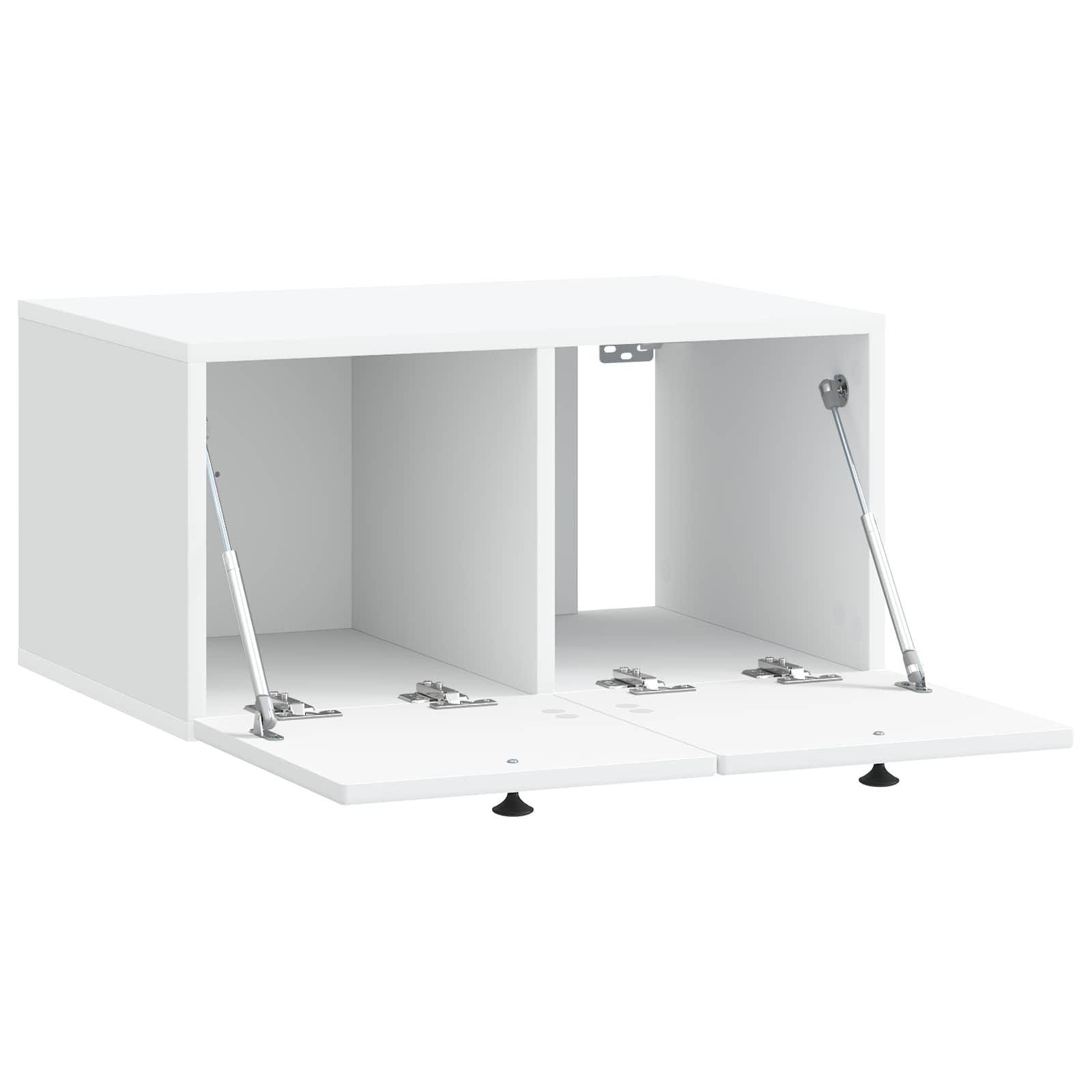 vidaXL Wandbeugel TV-kast Zwart 59,5 x 41 x 30 cm Bewerkt hout