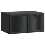 vidaXL Wandbeugel TV-kast Zwart 59,5 x 41 x 30 cm Bewerkt hout