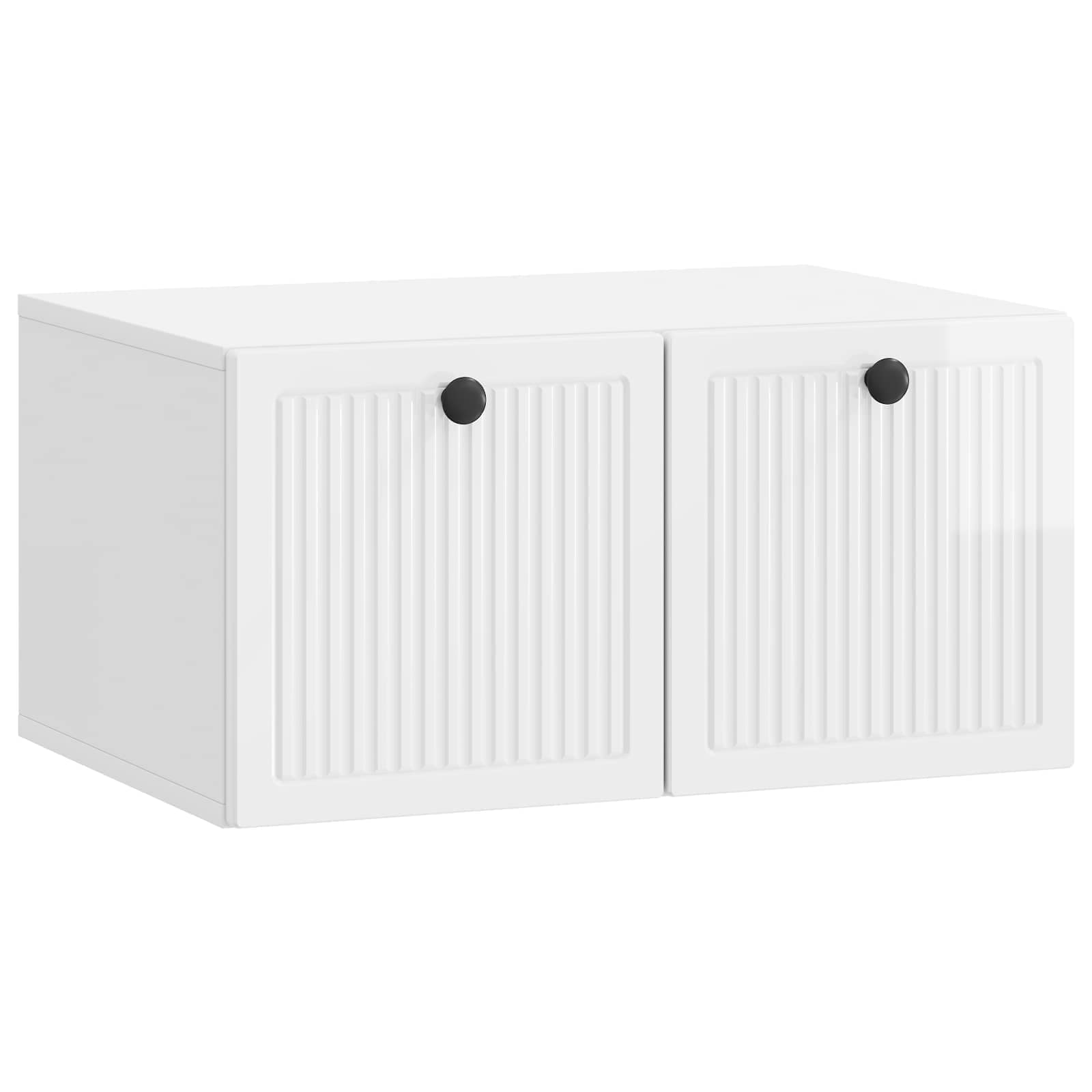 vidaXL Wandbeugel TV-kast Zwart 59,5 x 41 x 30 cm Bewerkt hout