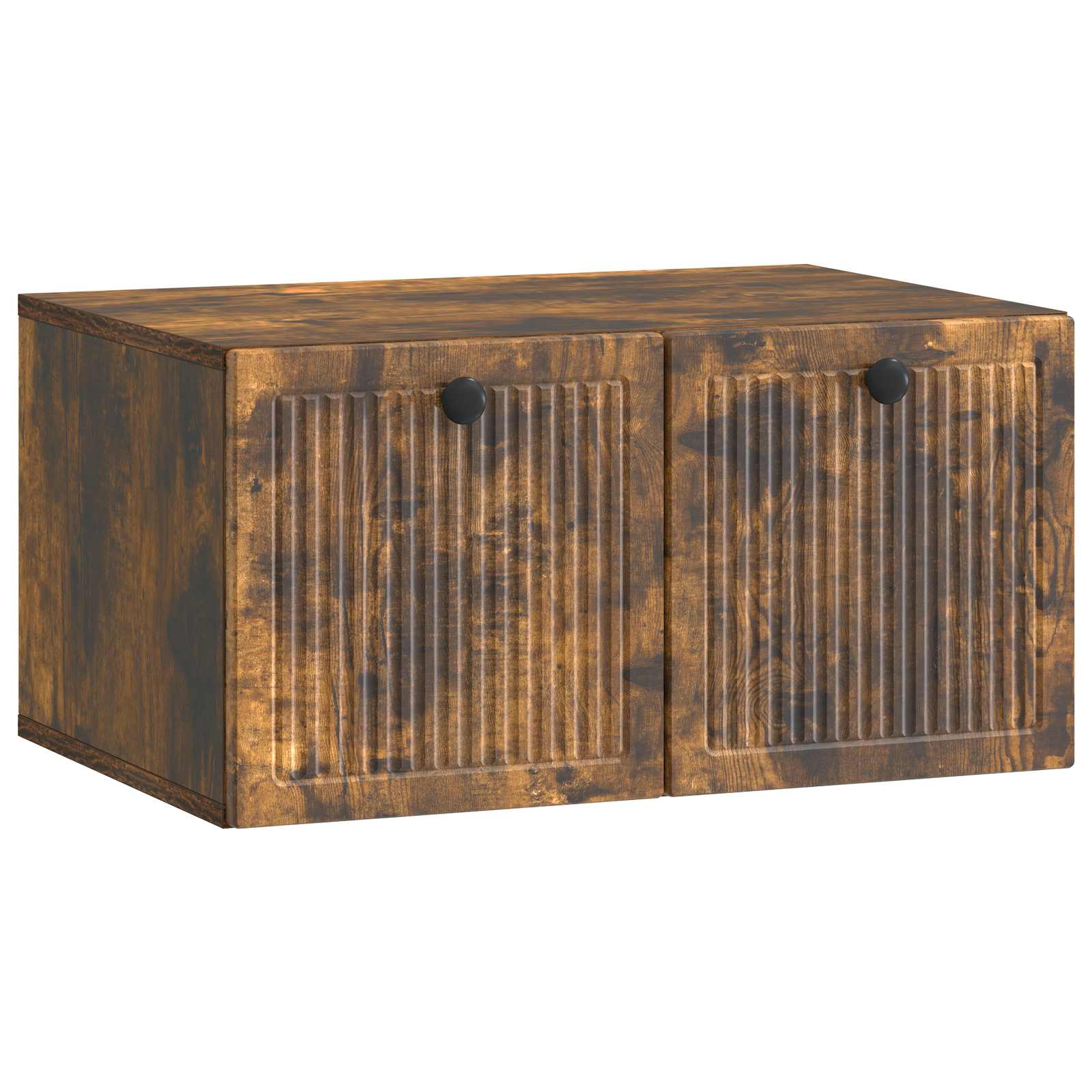 vidaXL Wandbeugel TV-kast Zwart 59,5 x 41 x 30 cm Bewerkt hout