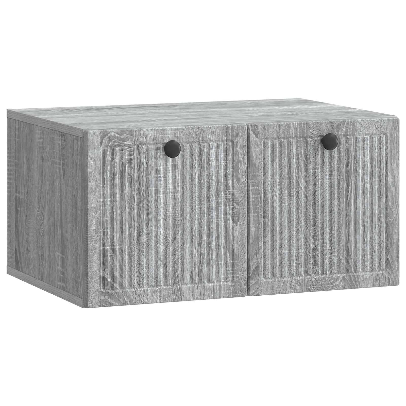 vidaXL Wandbeugel TV-kast Zwart 59,5 x 41 x 30 cm Bewerkt hout