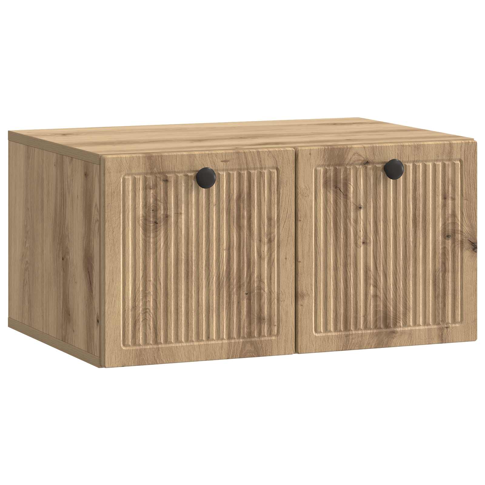 vidaXL Wandbeugel TV-kast Zwart 59,5 x 41 x 30 cm Bewerkt hout