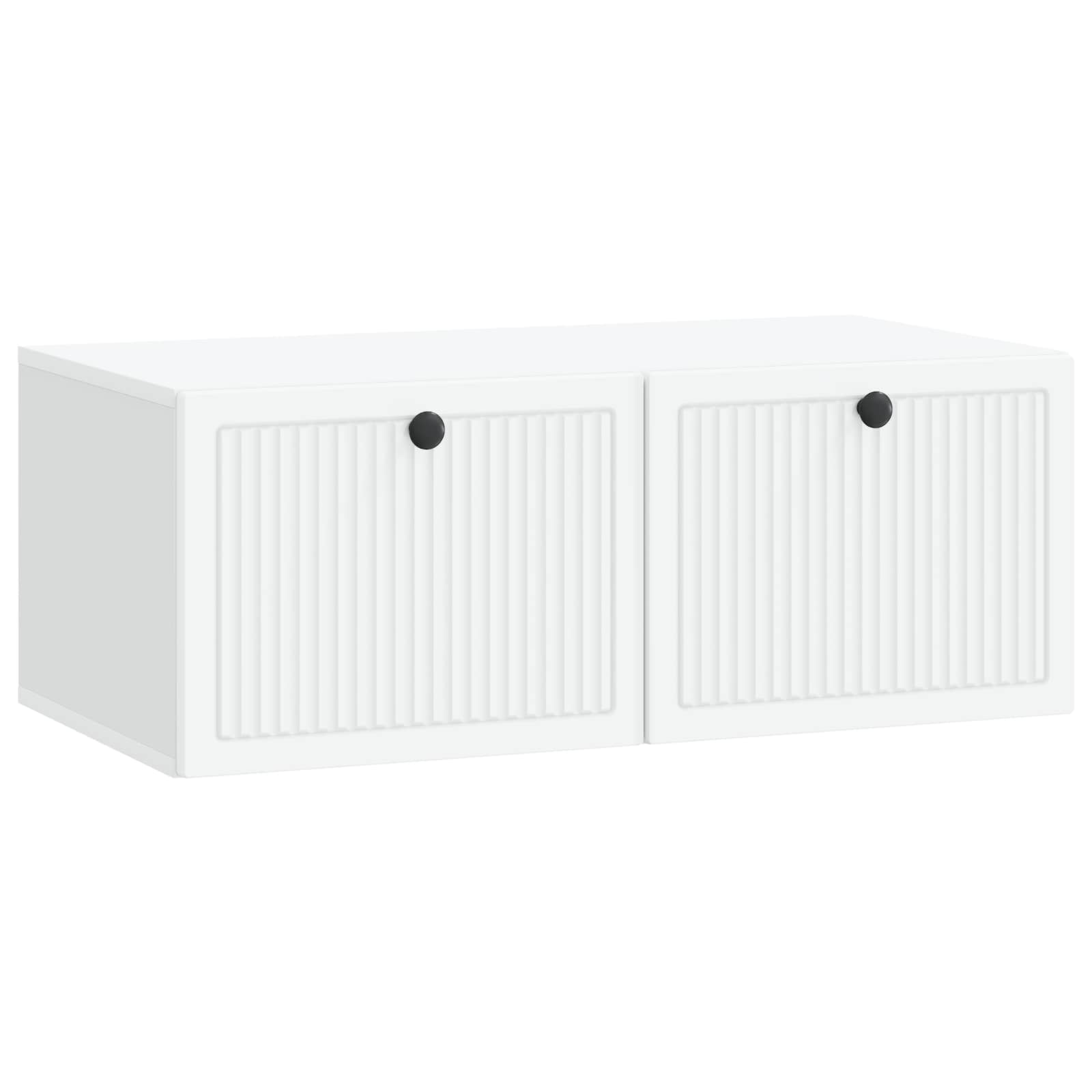 vidaXL Wandbeugel TV-kast Zwart 59,5 x 41 x 30 cm Bewerkt hout