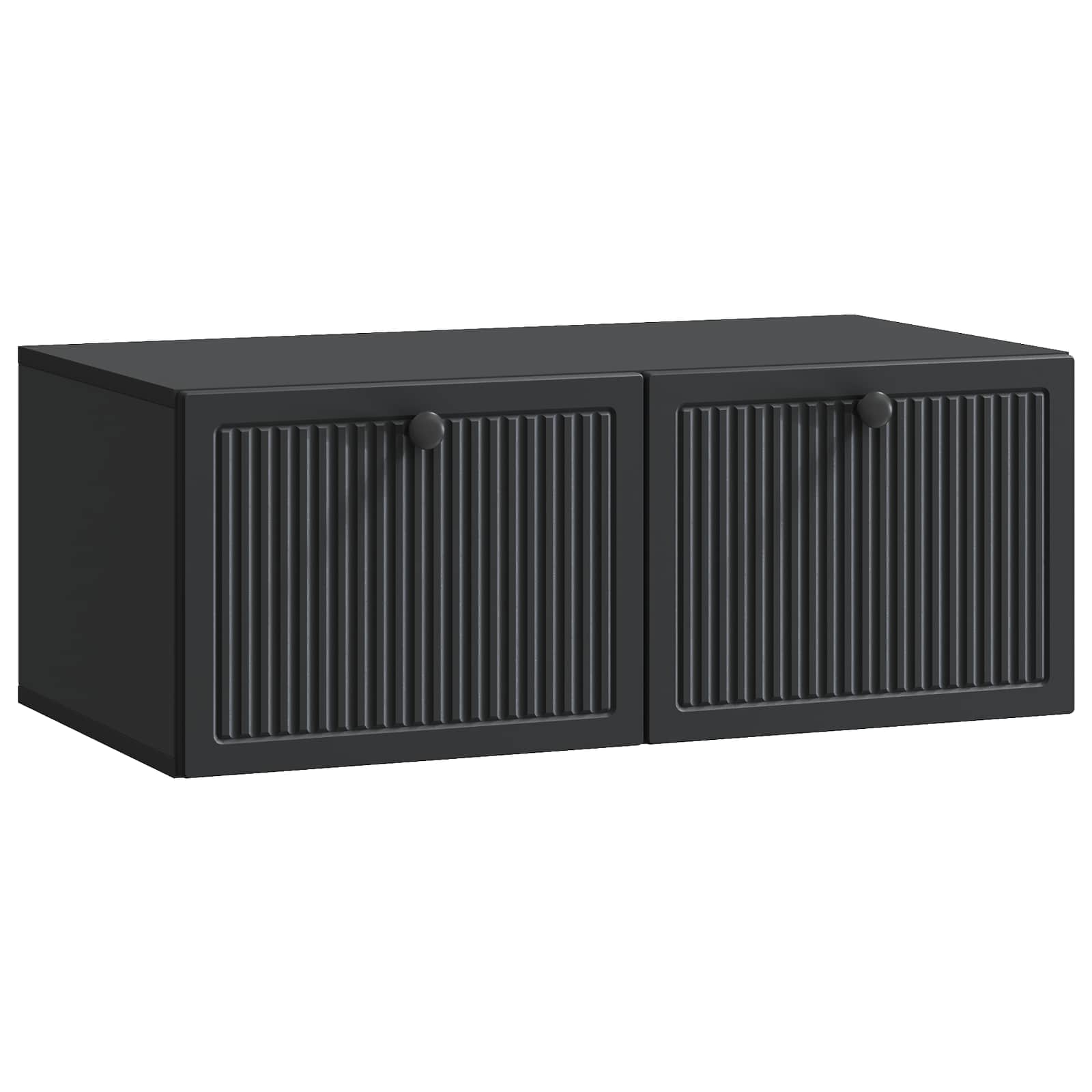 vidaXL Wandbeugel TV-kast Zwart 59,5 x 41 x 30 cm Bewerkt hout