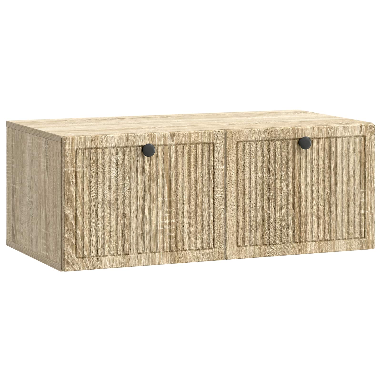 vidaXL Wandbeugel TV-kast Zwart 59,5 x 41 x 30 cm Bewerkt hout