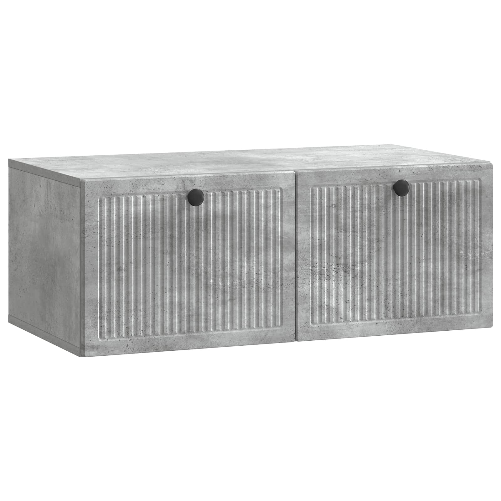 vidaXL Wandbeugel TV-kast Zwart 59,5 x 41 x 30 cm Bewerkt hout