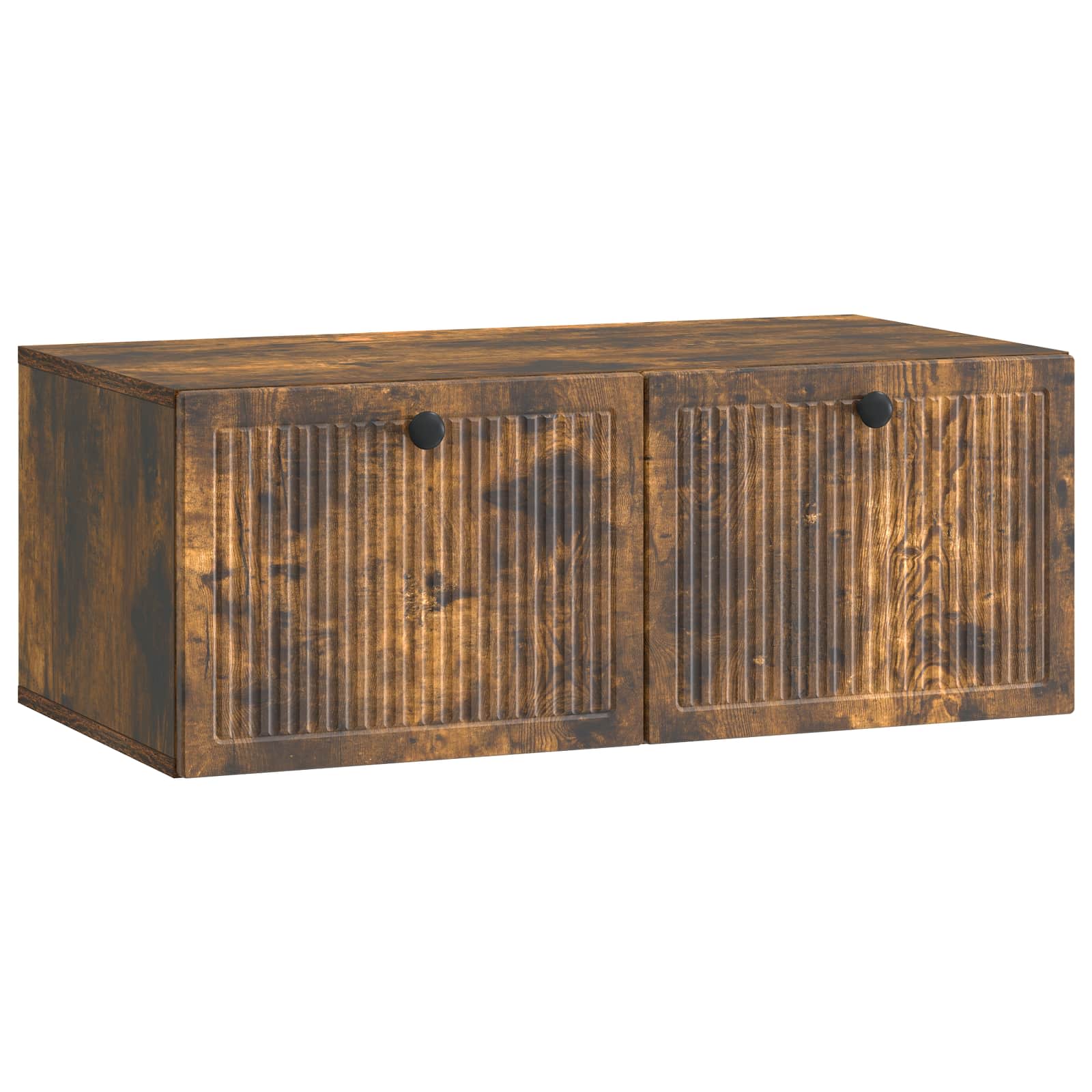 vidaXL Wandbeugel TV-kast Zwart 59,5 x 41 x 30 cm Bewerkt hout