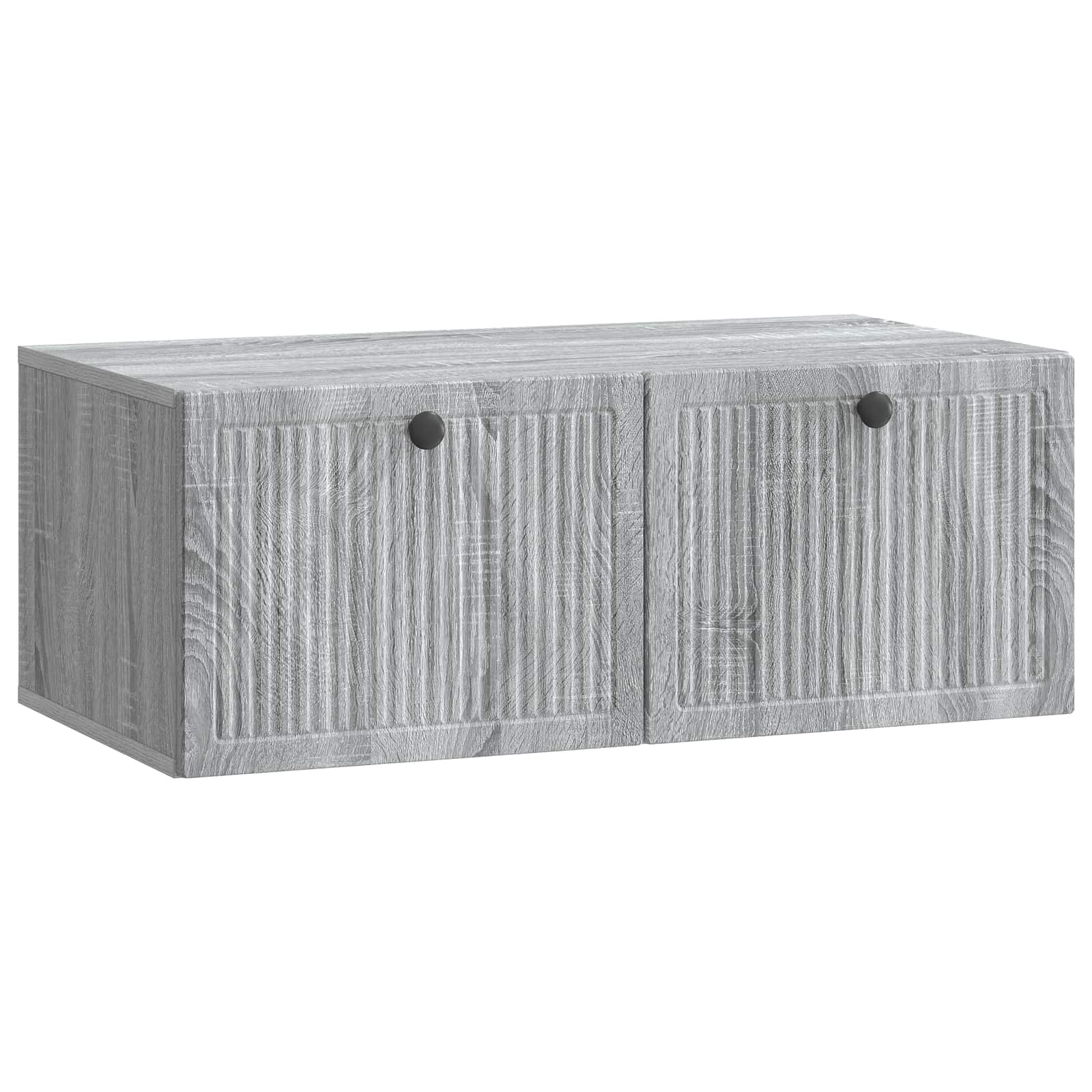 vidaXL Wandbeugel TV-kast Zwart 59,5 x 41 x 30 cm Bewerkt hout