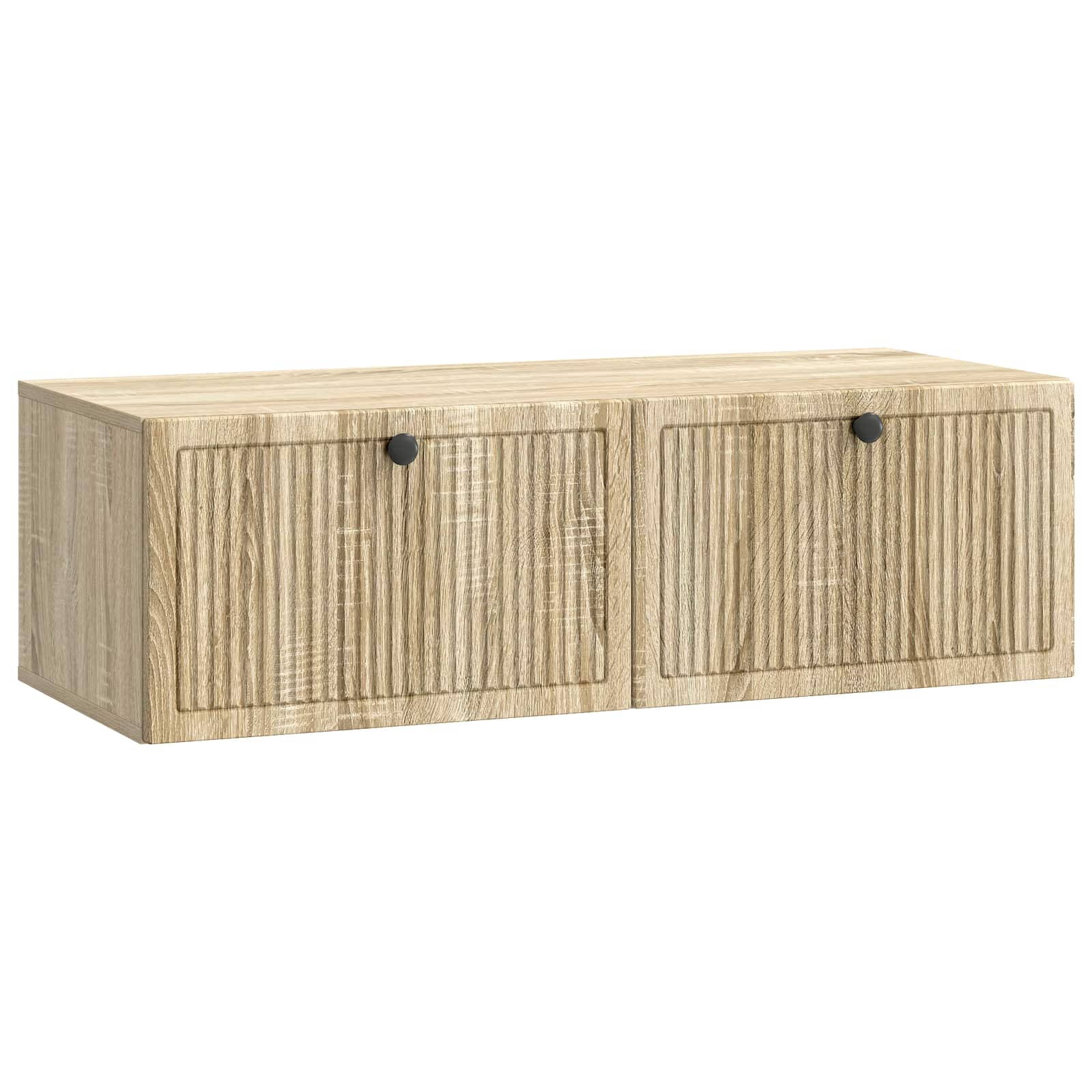 vidaXL Wandbeugel TV-kast Zwart 59,5 x 41 x 30 cm Bewerkt hout