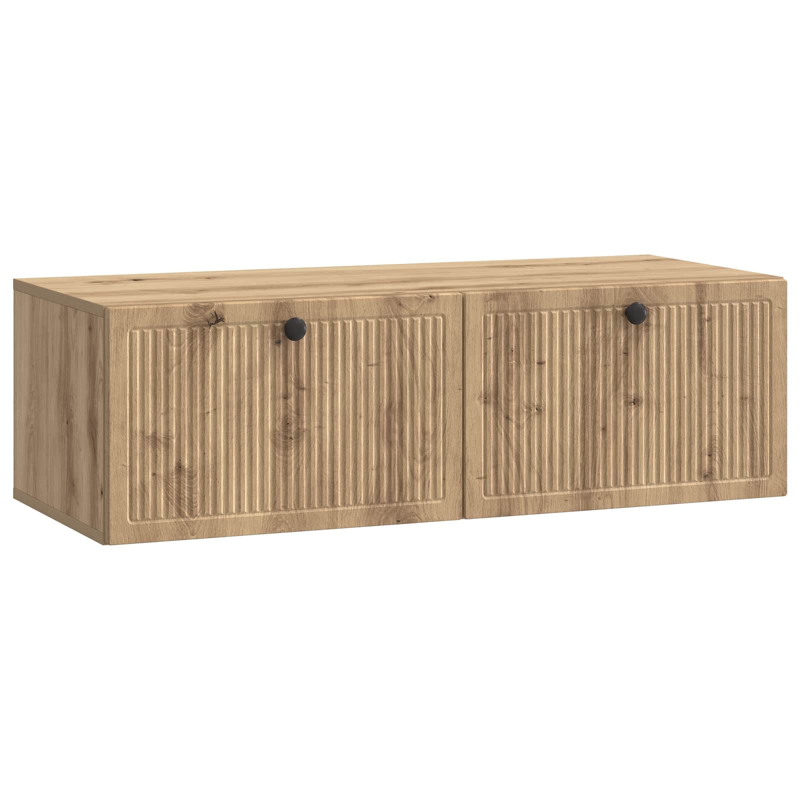 vidaXL Wandbeugel TV-kast Zwart 59,5 x 41 x 30 cm Bewerkt hout