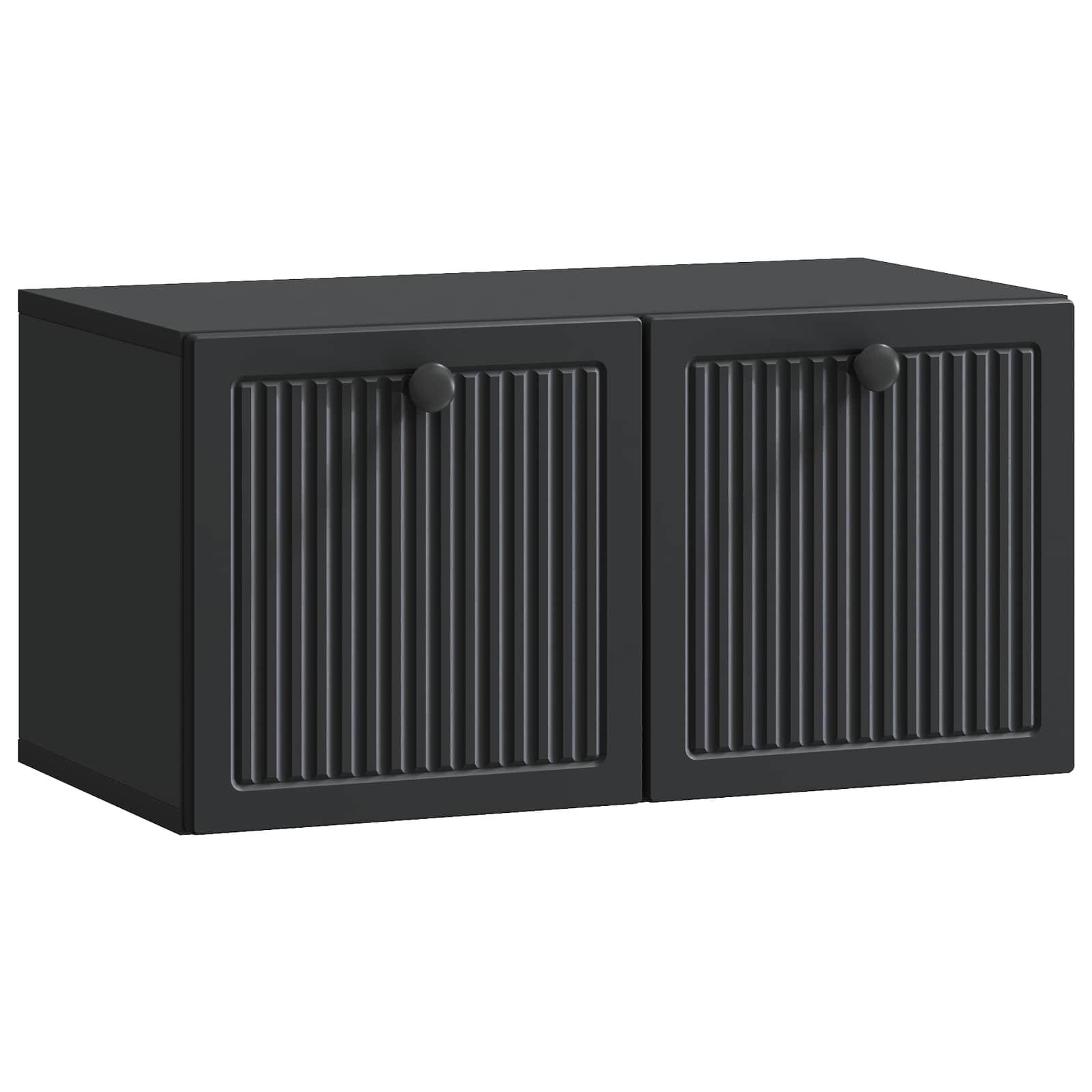 vidaXL Wandbeugel TV-kast Zwart 59,5 x 41 x 30 cm Bewerkt hout