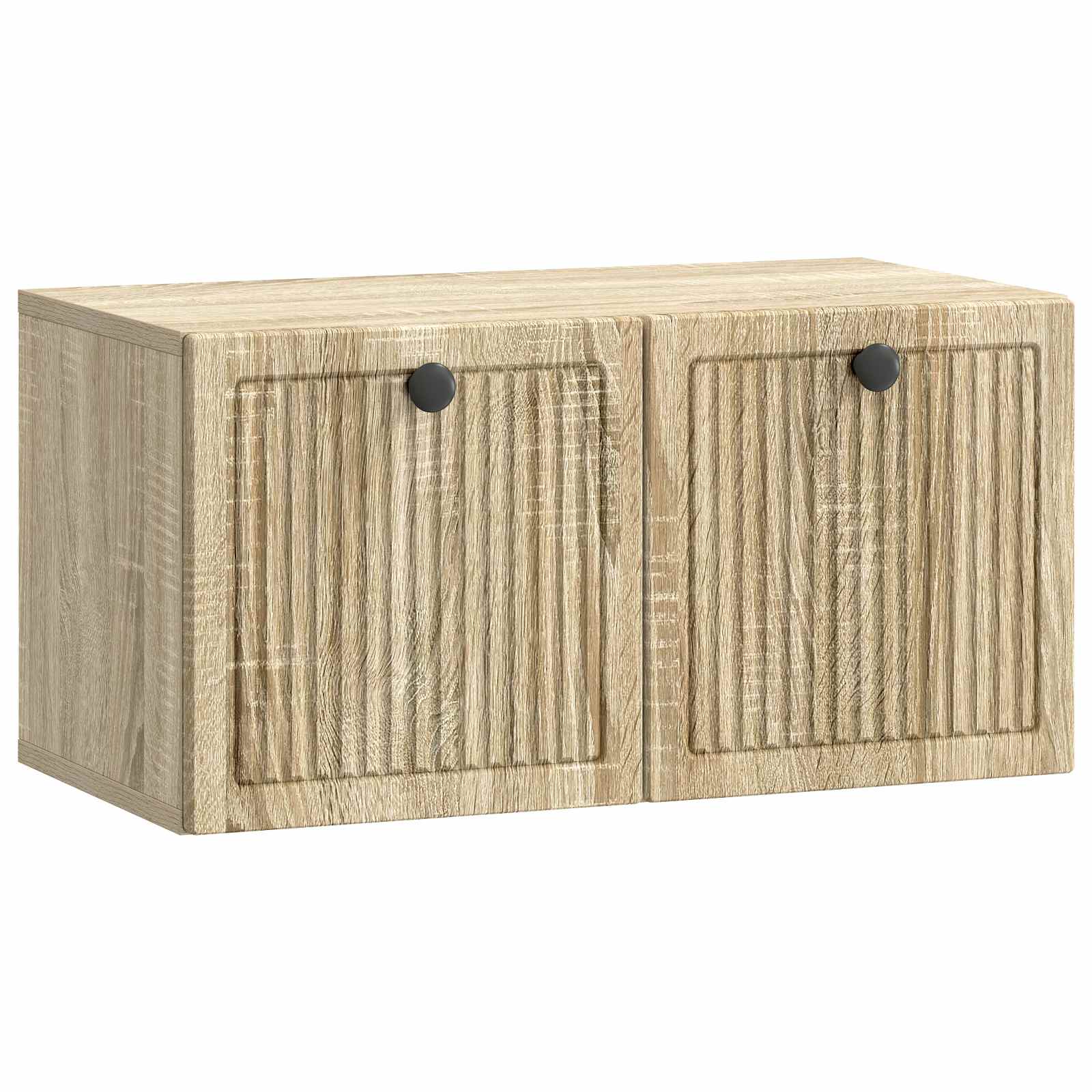vidaXL Wandbeugel TV-kast Zwart 59,5 x 41 x 30 cm Bewerkt hout