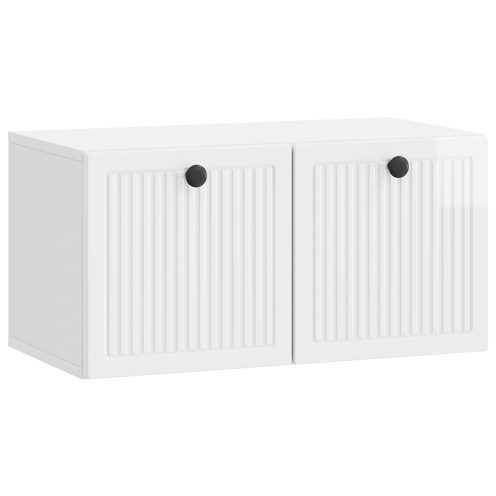 vidaXL Wandbeugel TV-kast Zwart 59,5 x 41 x 30 cm Bewerkt hout
