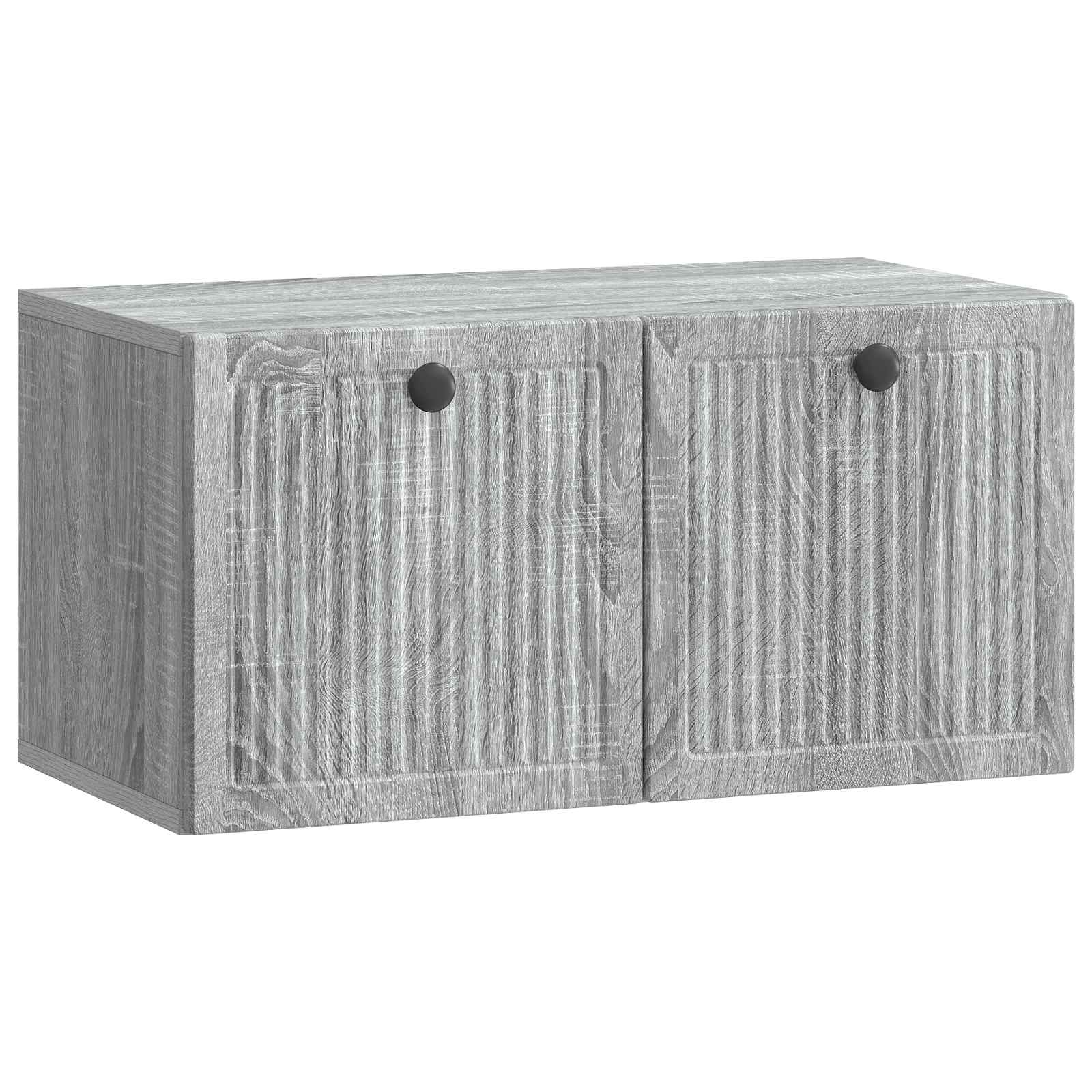 vidaXL Wandbeugel TV-kast Zwart 59,5 x 41 x 30 cm Bewerkt hout
