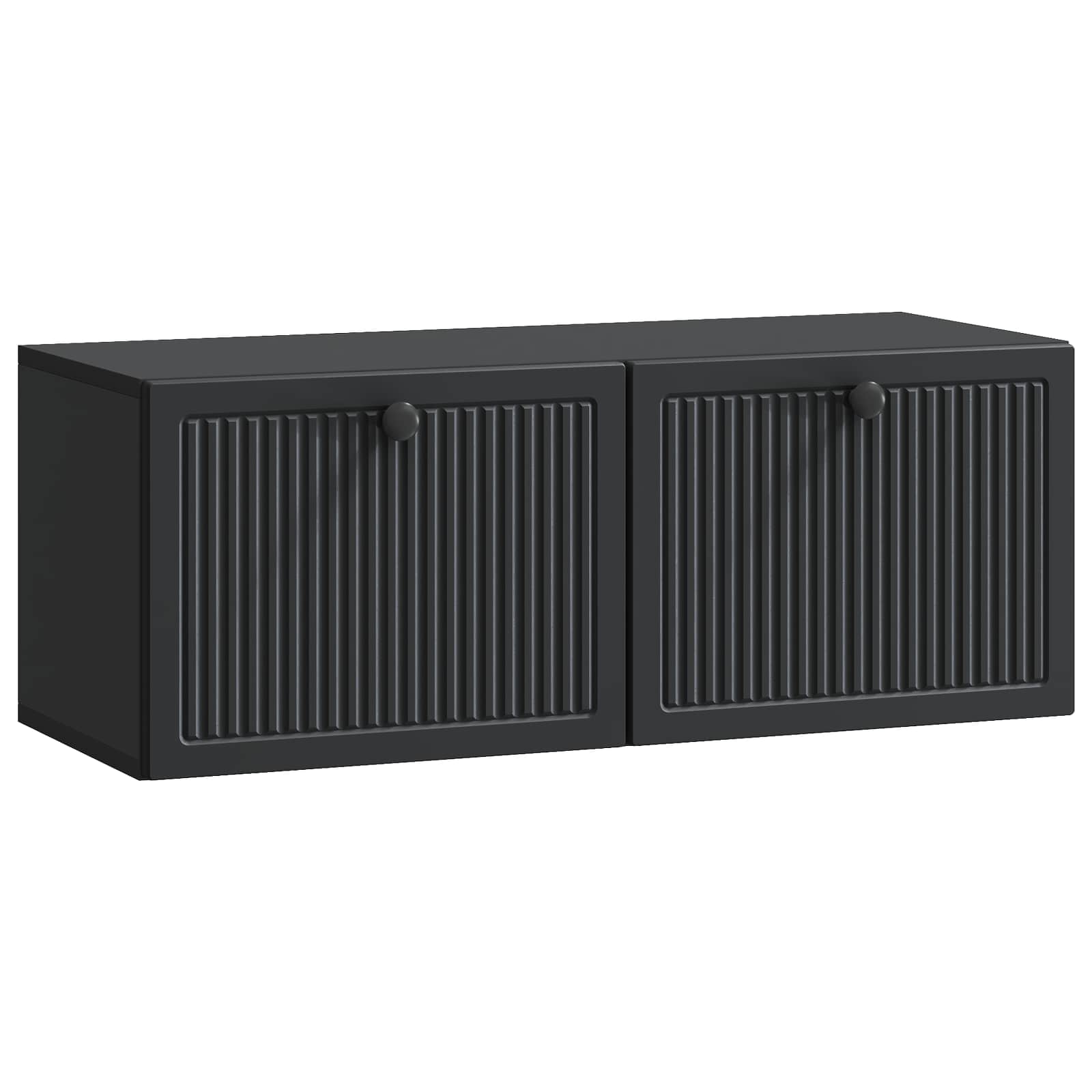 vidaXL Wandbeugel TV-kast Zwart 59,5 x 41 x 30 cm Bewerkt hout
