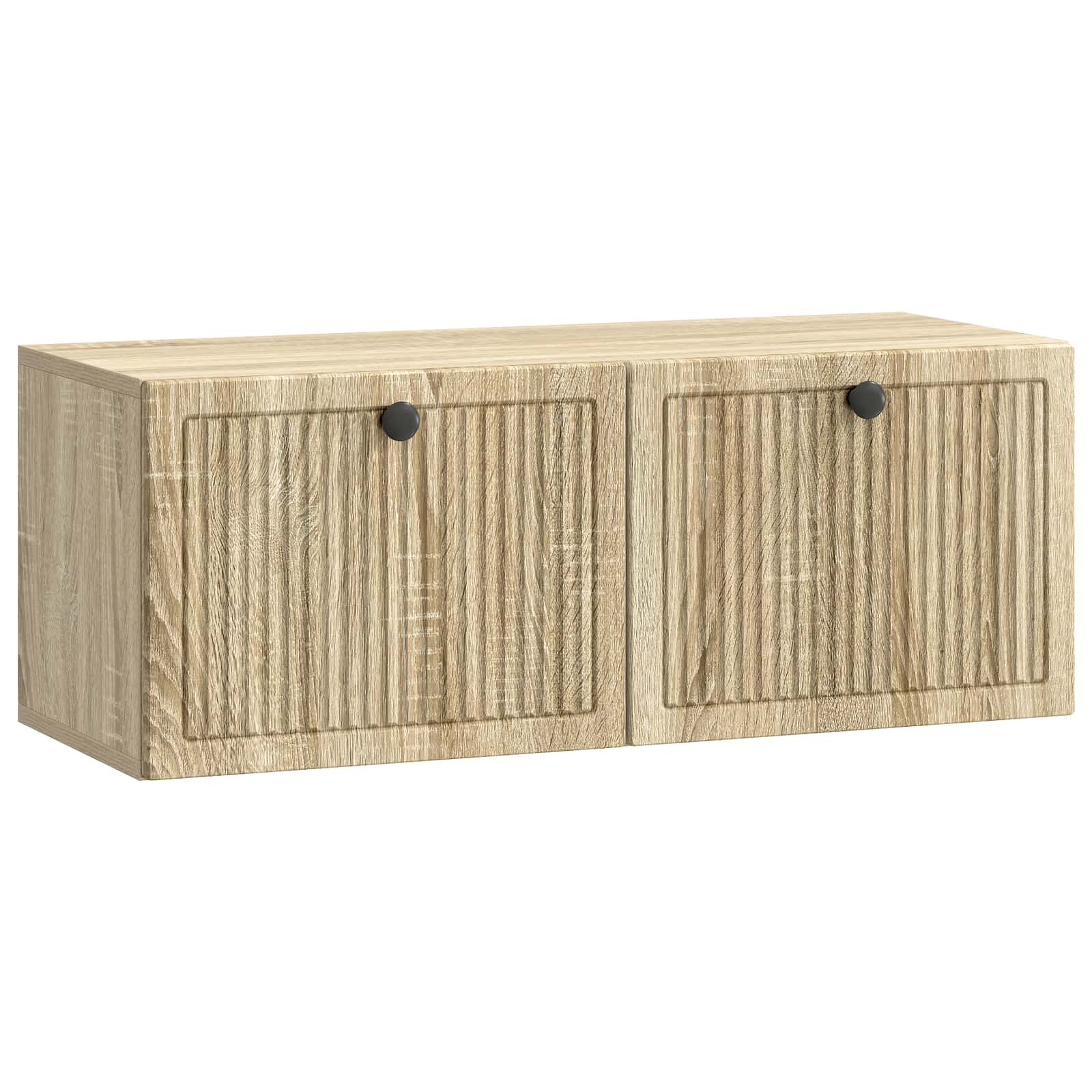 vidaXL Wandbeugel TV-kast Zwart 59,5 x 41 x 30 cm Bewerkt hout