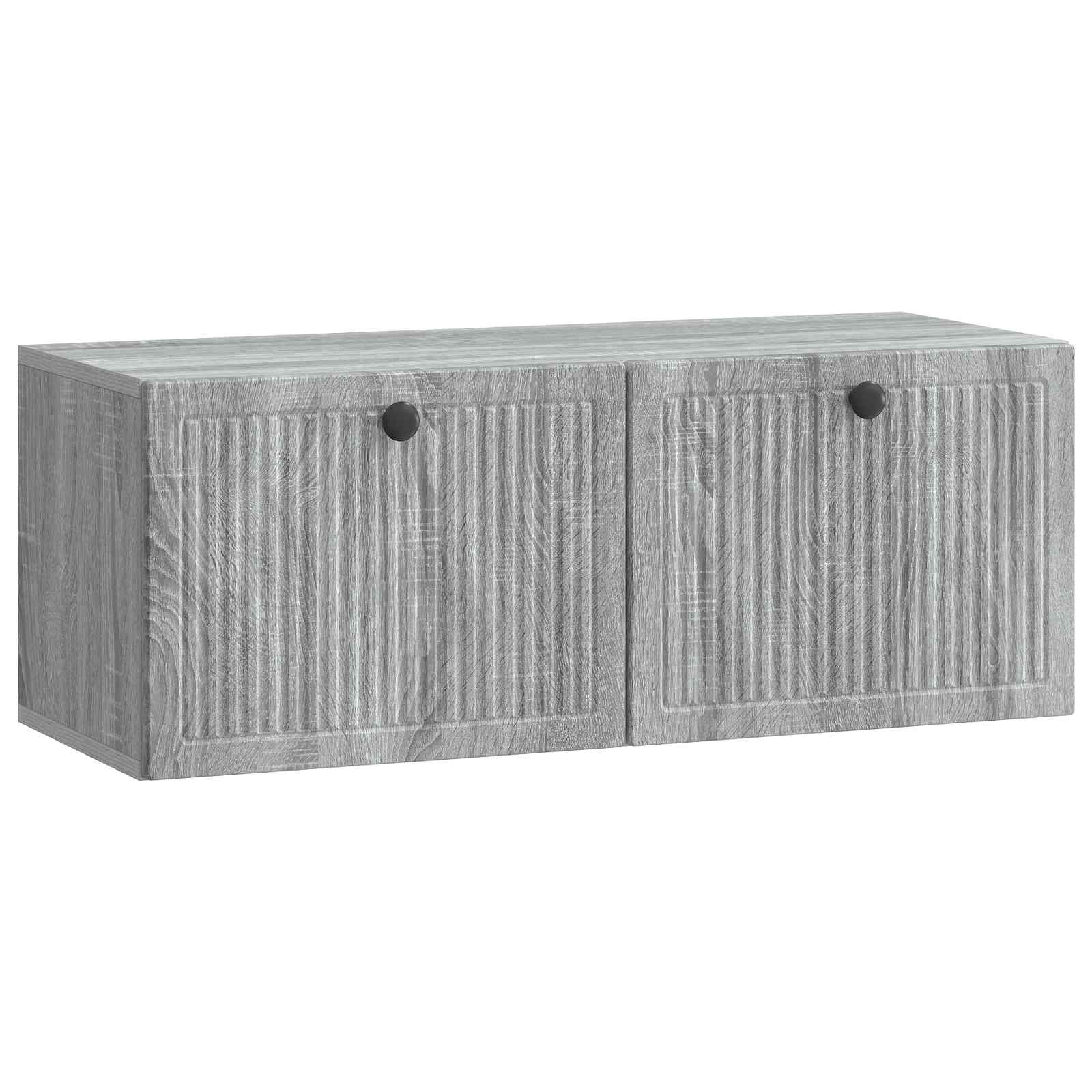vidaXL Wandbeugel TV-kast Zwart 59,5 x 41 x 30 cm Bewerkt hout