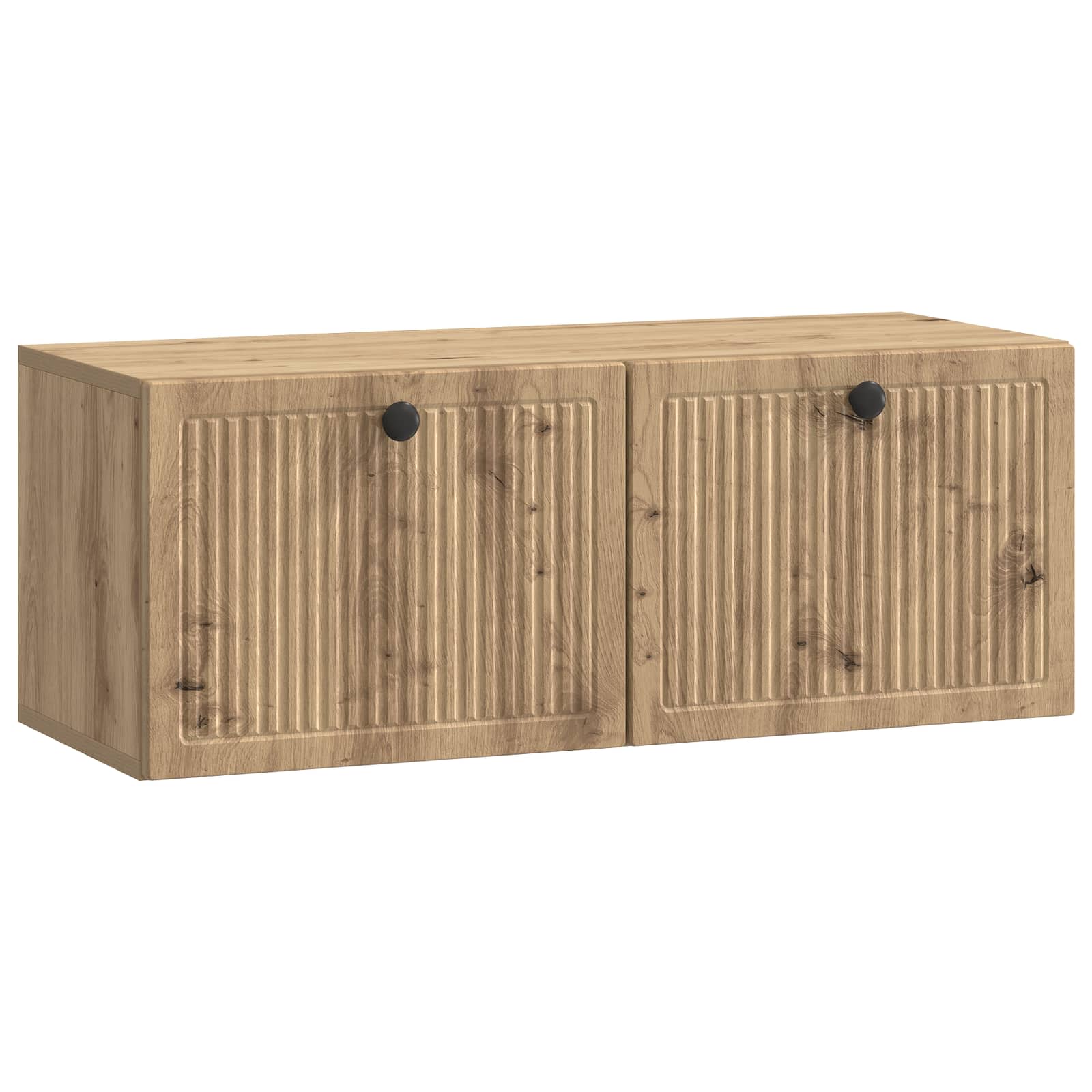 vidaXL Wandbeugel TV-kast Zwart 59,5 x 41 x 30 cm Bewerkt hout
