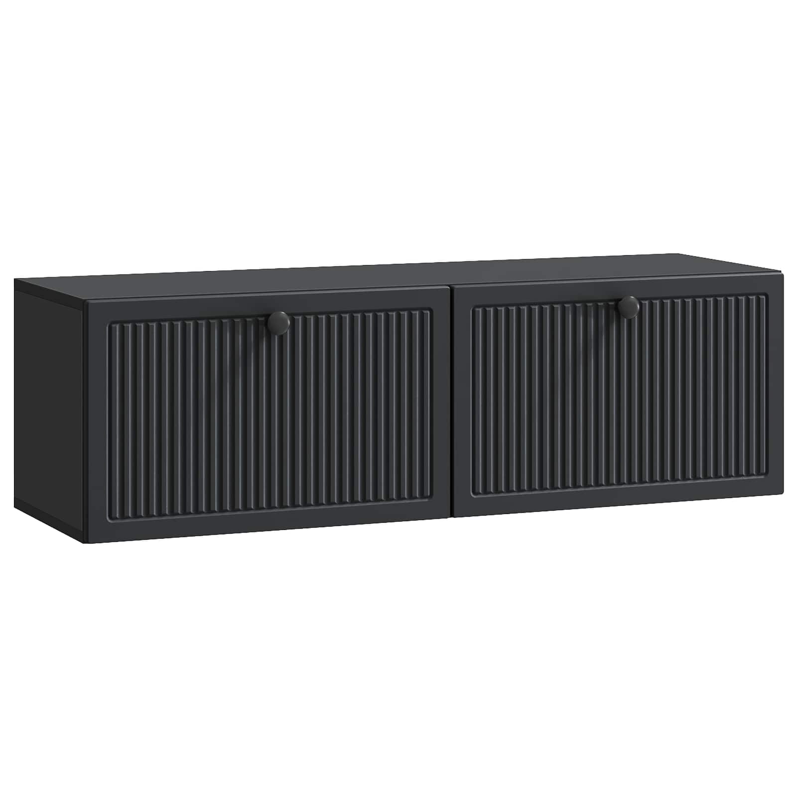 vidaXL Wandbeugel TV-kast Zwart 59,5 x 41 x 30 cm Bewerkt hout