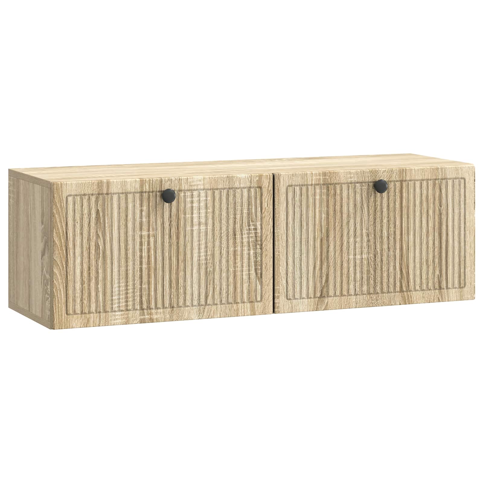 vidaXL Wandbeugel TV-kast Zwart 59,5 x 41 x 30 cm Bewerkt hout