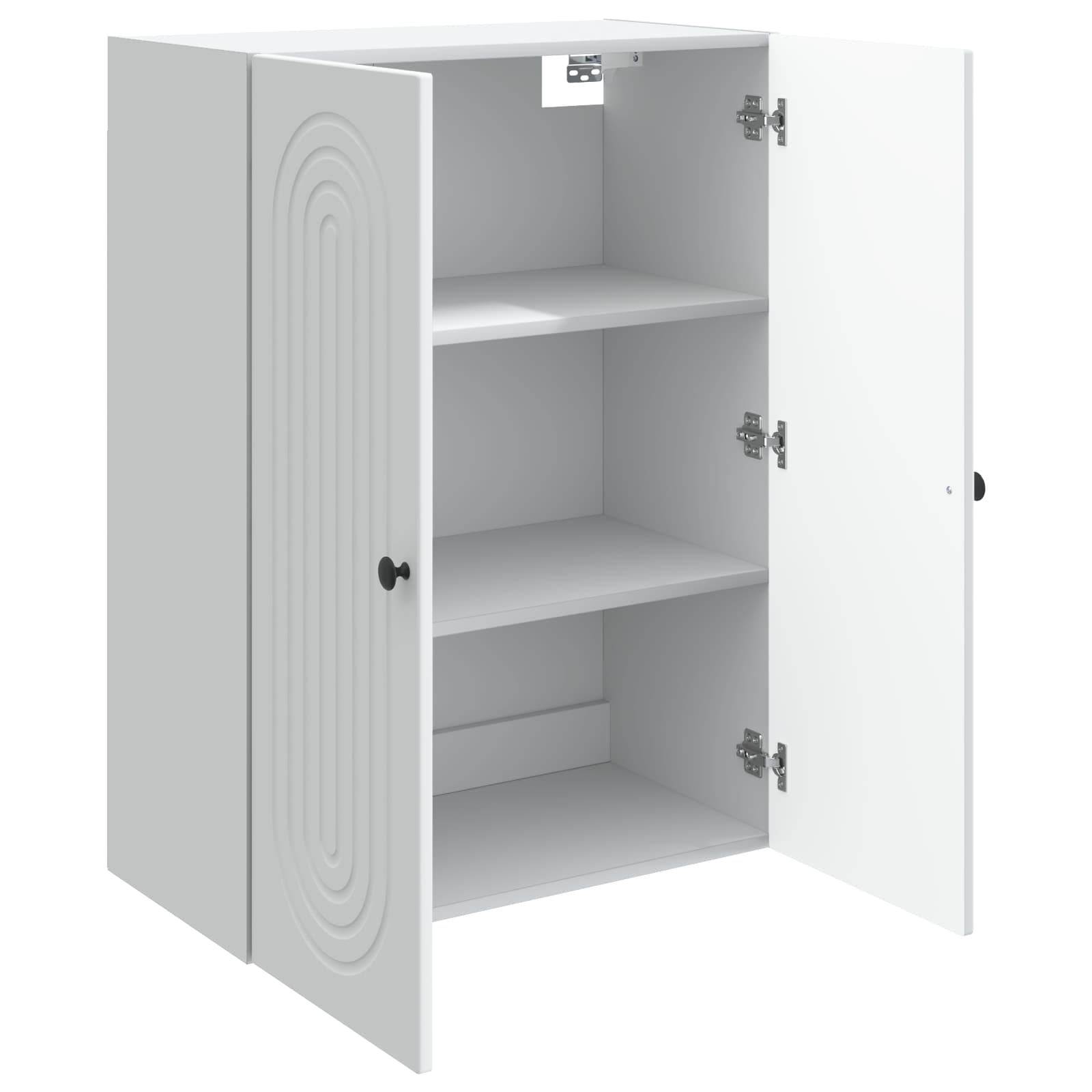 vidaXL Wandkast Wit 66 x 34,5 x 90 cm Bewerkt hout