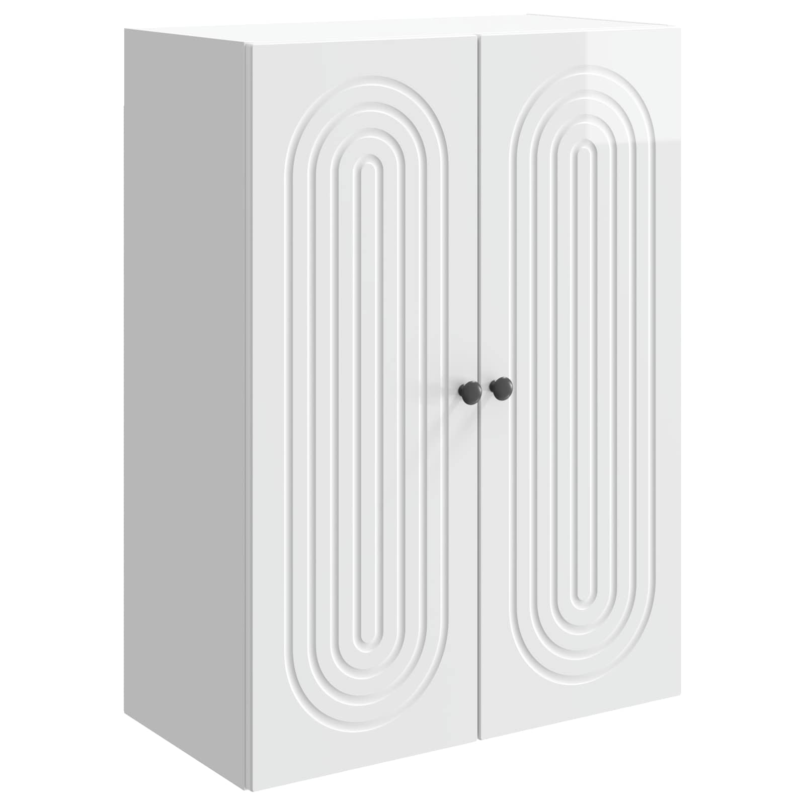 vidaXL Wandkast Wit 66 x 34,5 x 90 cm Bewerkt hout