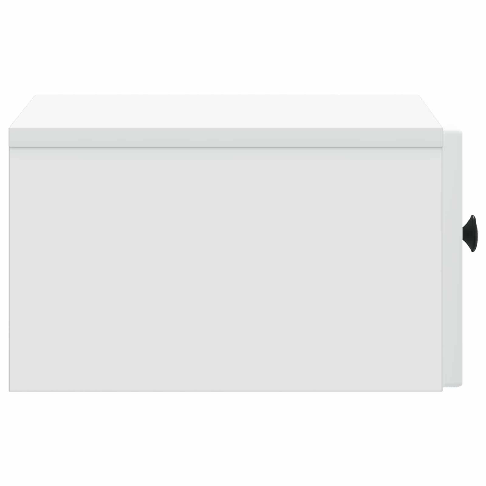 vidaXL Wandbeugel Bedkast 2 pcs Wit 33 x 34,5 x 20 cm Bewerkt hout