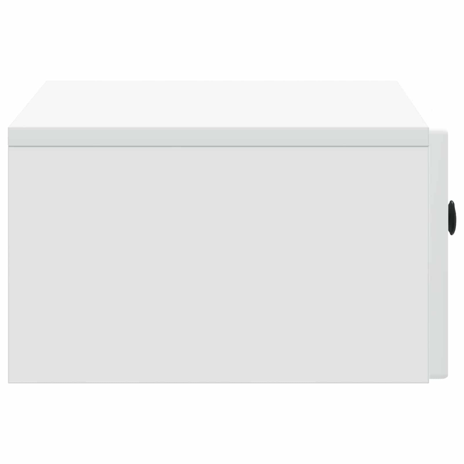 vidaXL Wandbeugel Bedkast 2 pcs Wit 49 x 34,5 x 20 cm Bewerkt hout