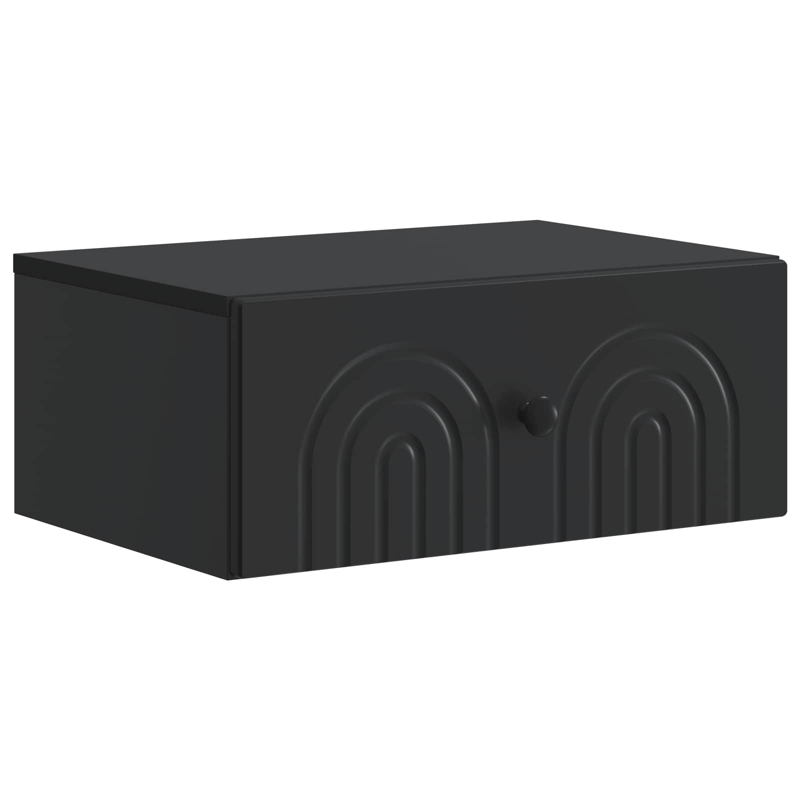 vidaXL Wandbeugel Bedkast 2 pcs Wit 49 x 34,5 x 20 cm Bewerkt hout
