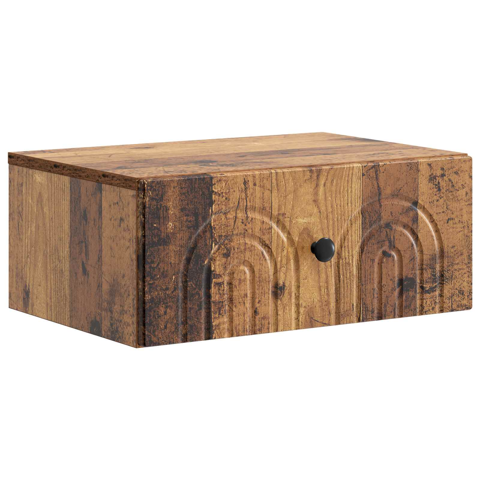 vidaXL Wandbeugel Bedkast 2 pcs Wit 49 x 34,5 x 20 cm Bewerkt hout