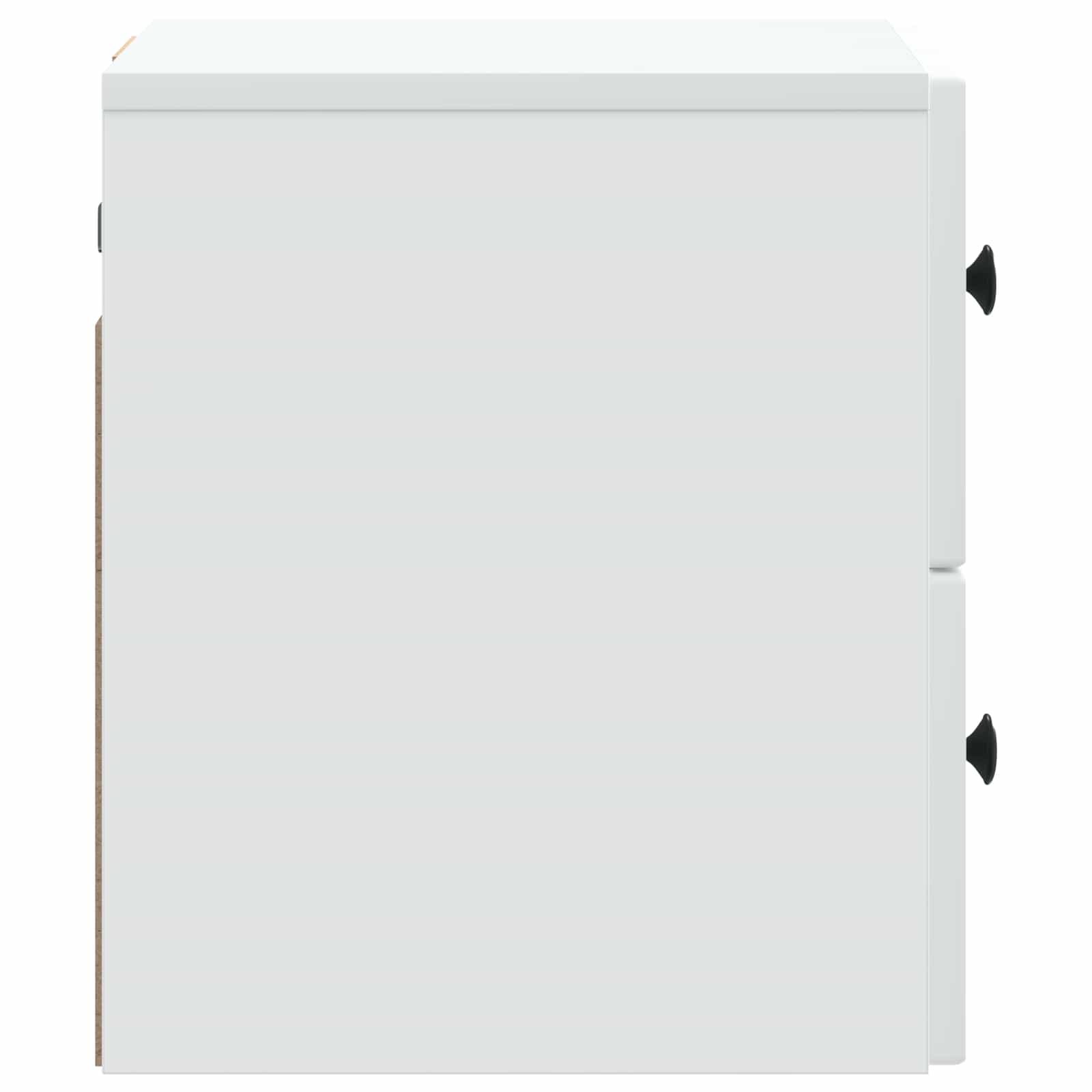 vidaXL Wandbeugel Bedkast 2 pcs Wit 33 x 34,5 x 40 cm Bewerkt hout