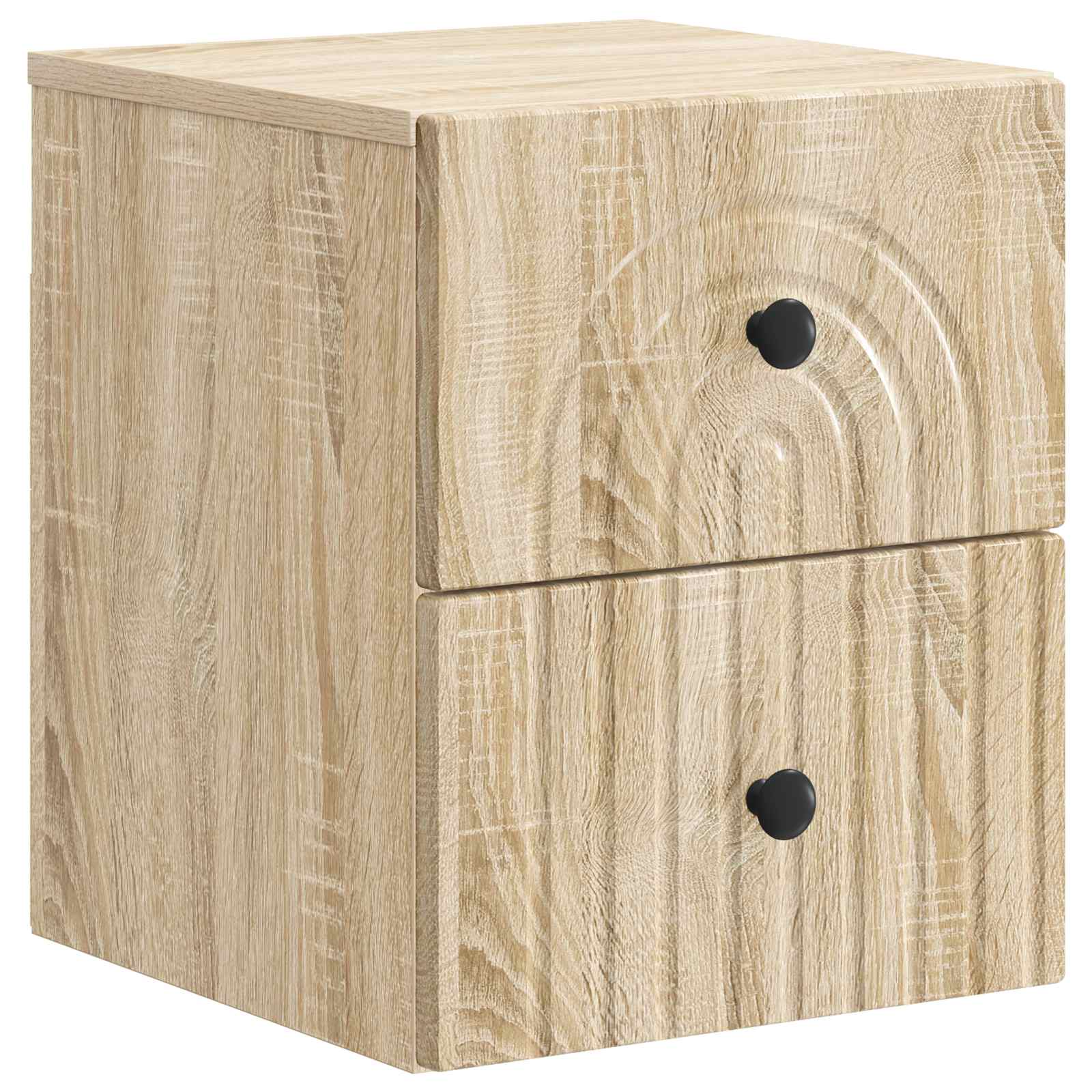 vidaXL Wandbeugel Bedkast 2 pcs Wit 33 x 34,5 x 40 cm Bewerkt hout