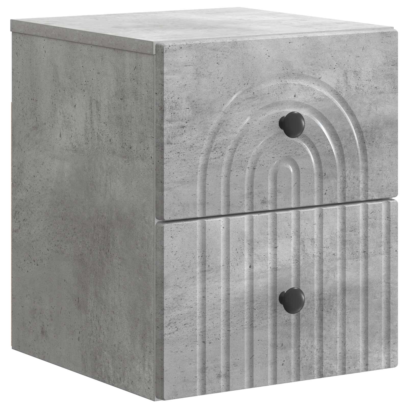vidaXL Wandbeugel Bedkast 2 pcs Wit 33 x 34,5 x 40 cm Bewerkt hout