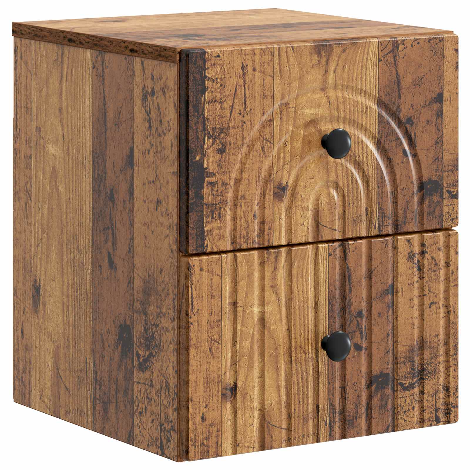 vidaXL Wandbeugel Bedkast 2 pcs Wit 33 x 34,5 x 40 cm Bewerkt hout