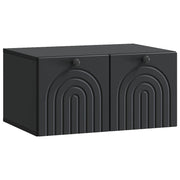 vidaXL Wandbeugel TV-kast Zwart 59,5 x 41 x 30 cm Bewerkt hout