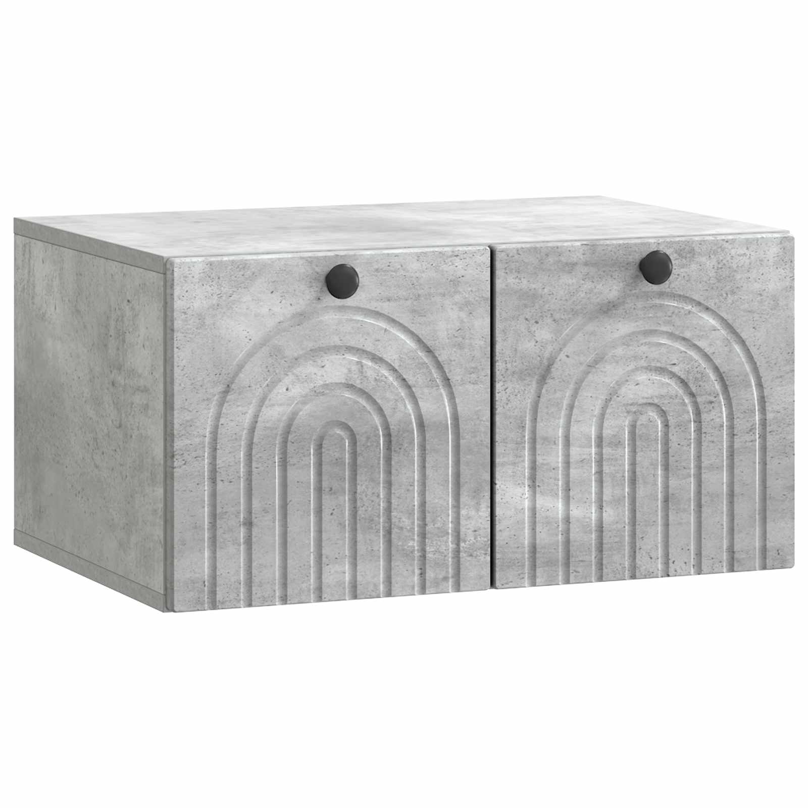 vidaXL Wandbeugel TV-kast Zwart 59,5 x 41 x 30 cm Bewerkt hout