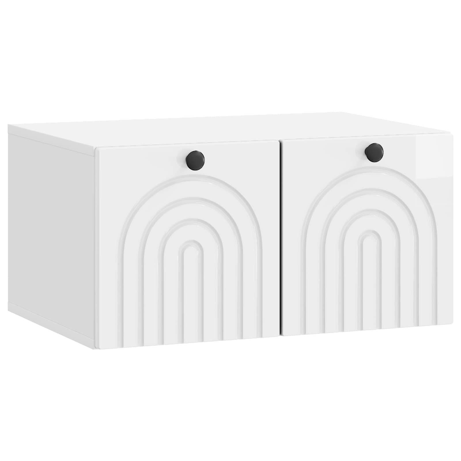 vidaXL Wandbeugel TV-kast Zwart 59,5 x 41 x 30 cm Bewerkt hout