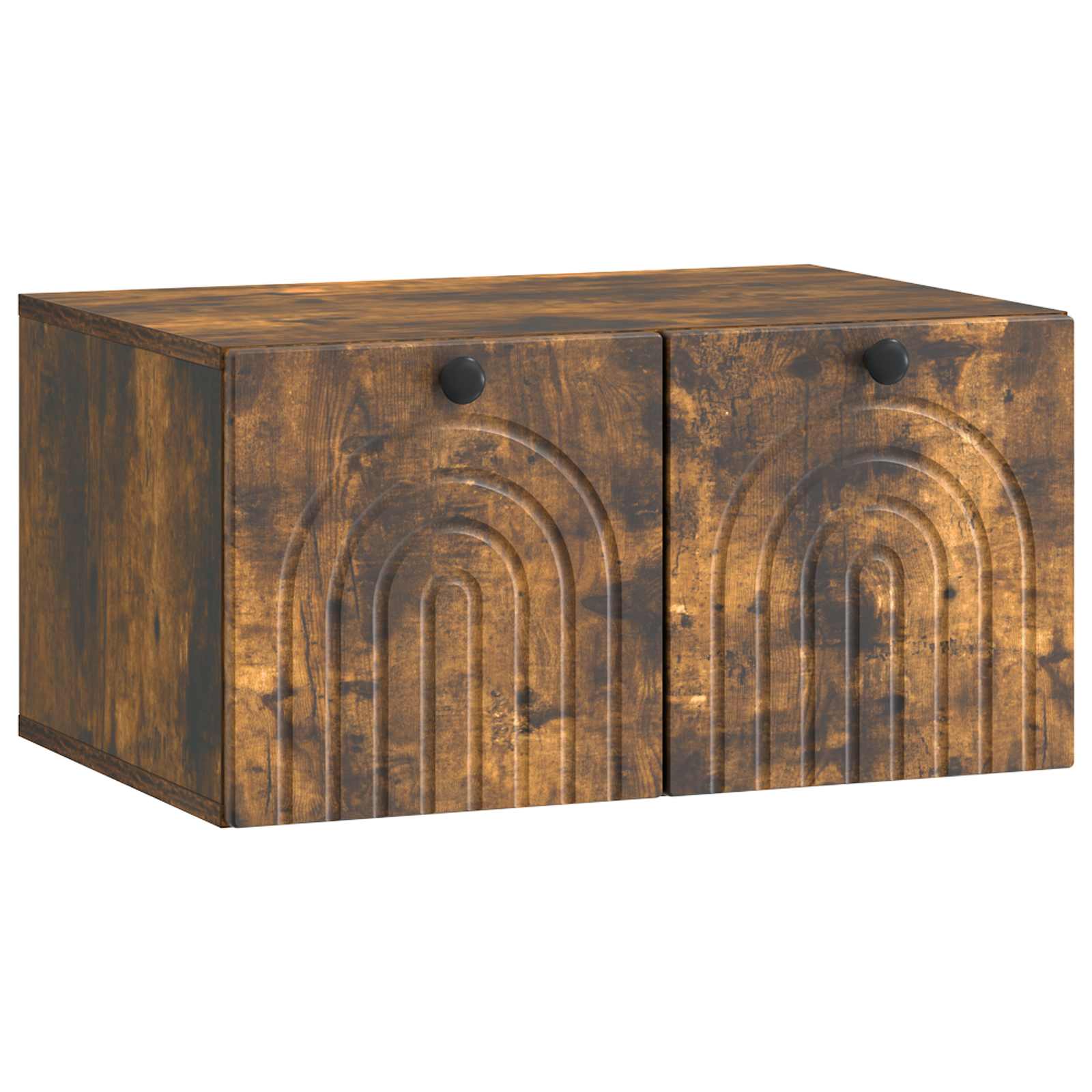 vidaXL Wandbeugel TV-kast Zwart 59,5 x 41 x 30 cm Bewerkt hout