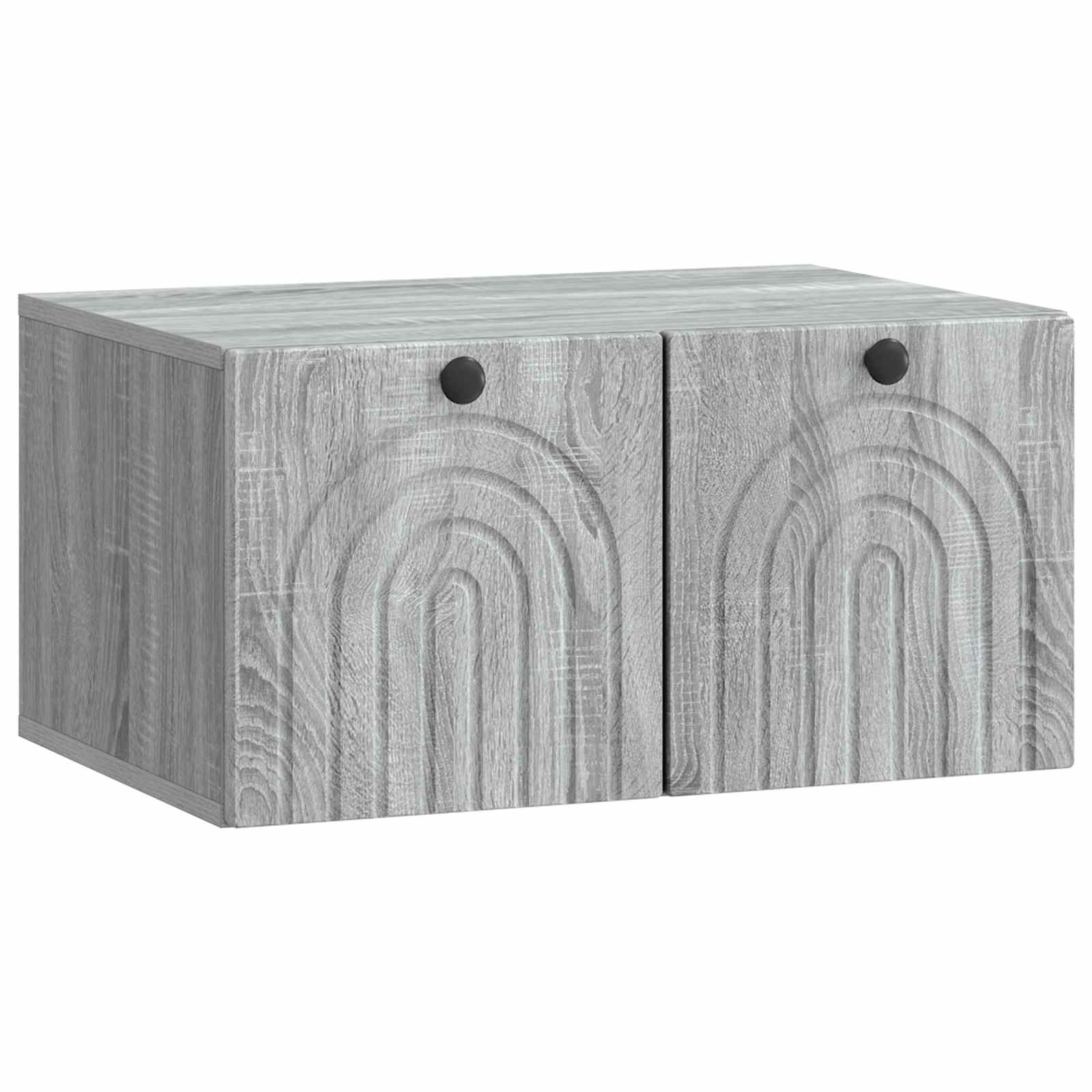 vidaXL Wandbeugel TV-kast Zwart 59,5 x 41 x 30 cm Bewerkt hout